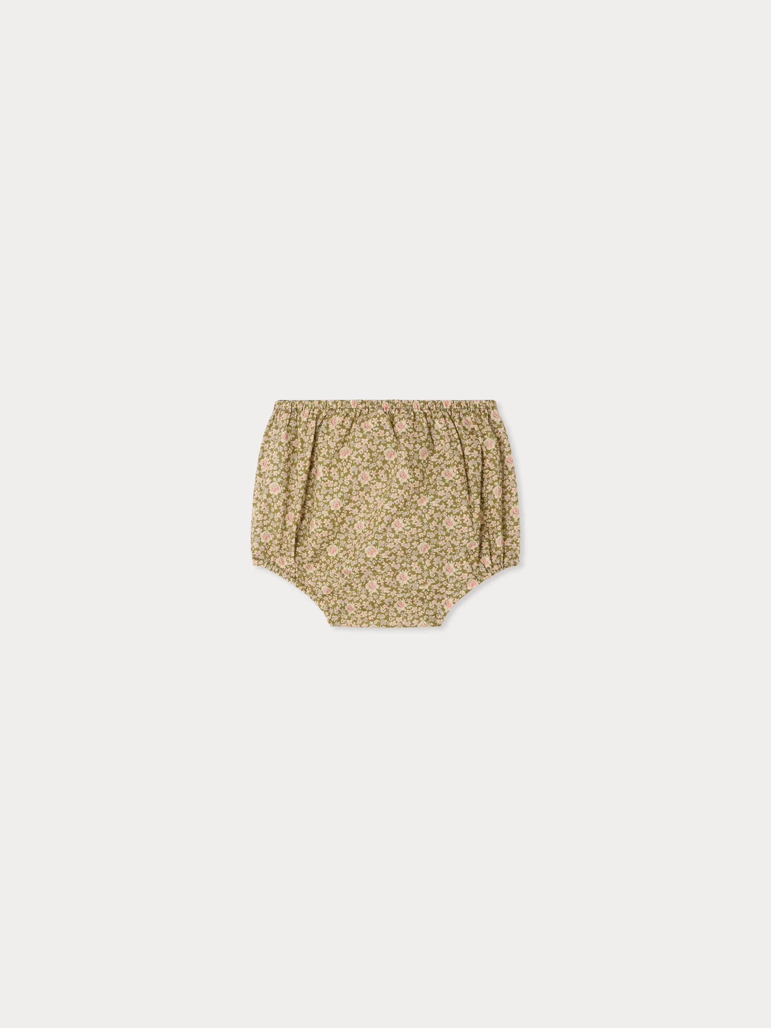 Aki bloomer in lime green Liberty organic cotton fabric - Image 2