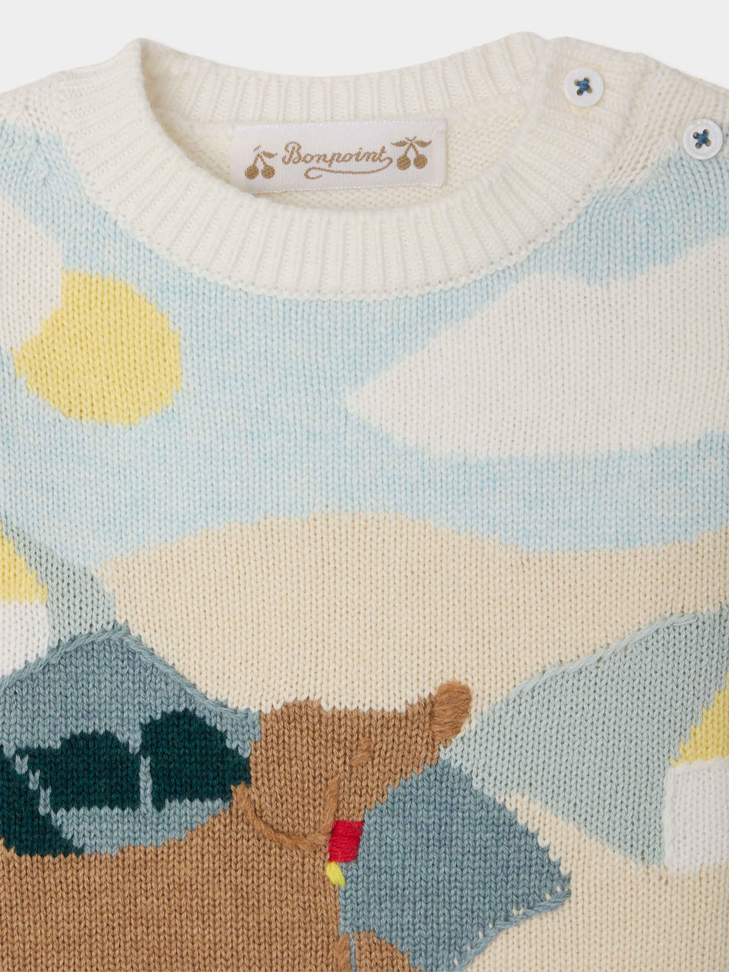 Almire hand-embroidered dog sweater in organic cotton - Image 4