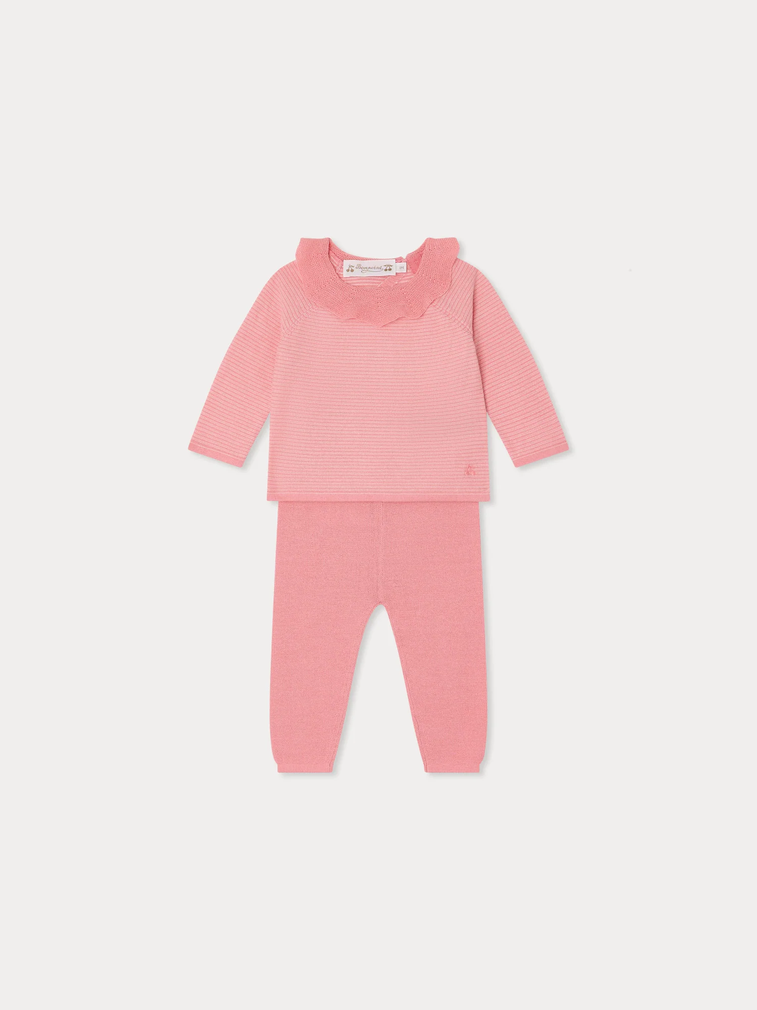 Anisa set with fancy collar in organic cotton