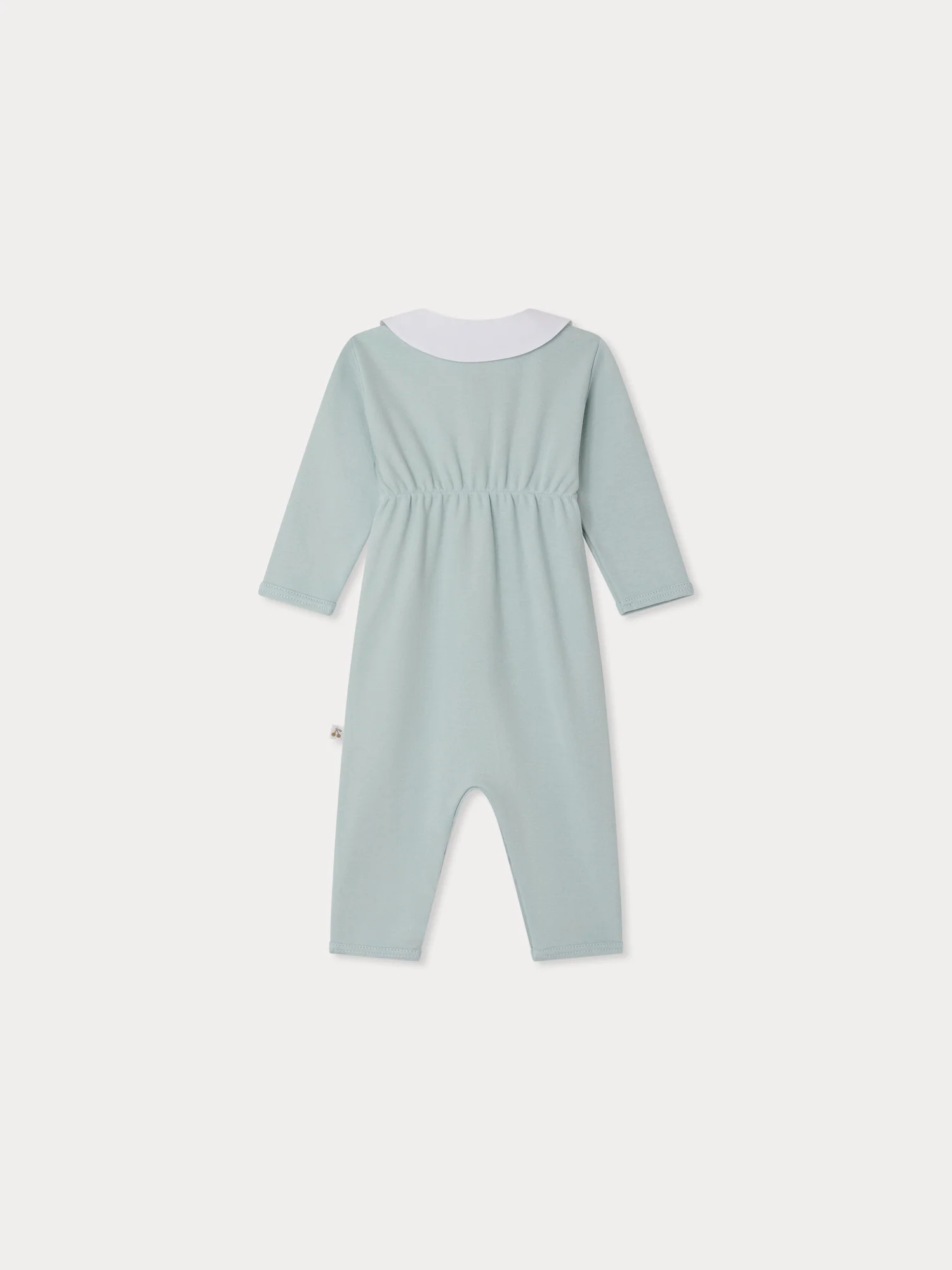 Anton hand-embroidered whale and seashell pyjamas in organic cotton - Image 2