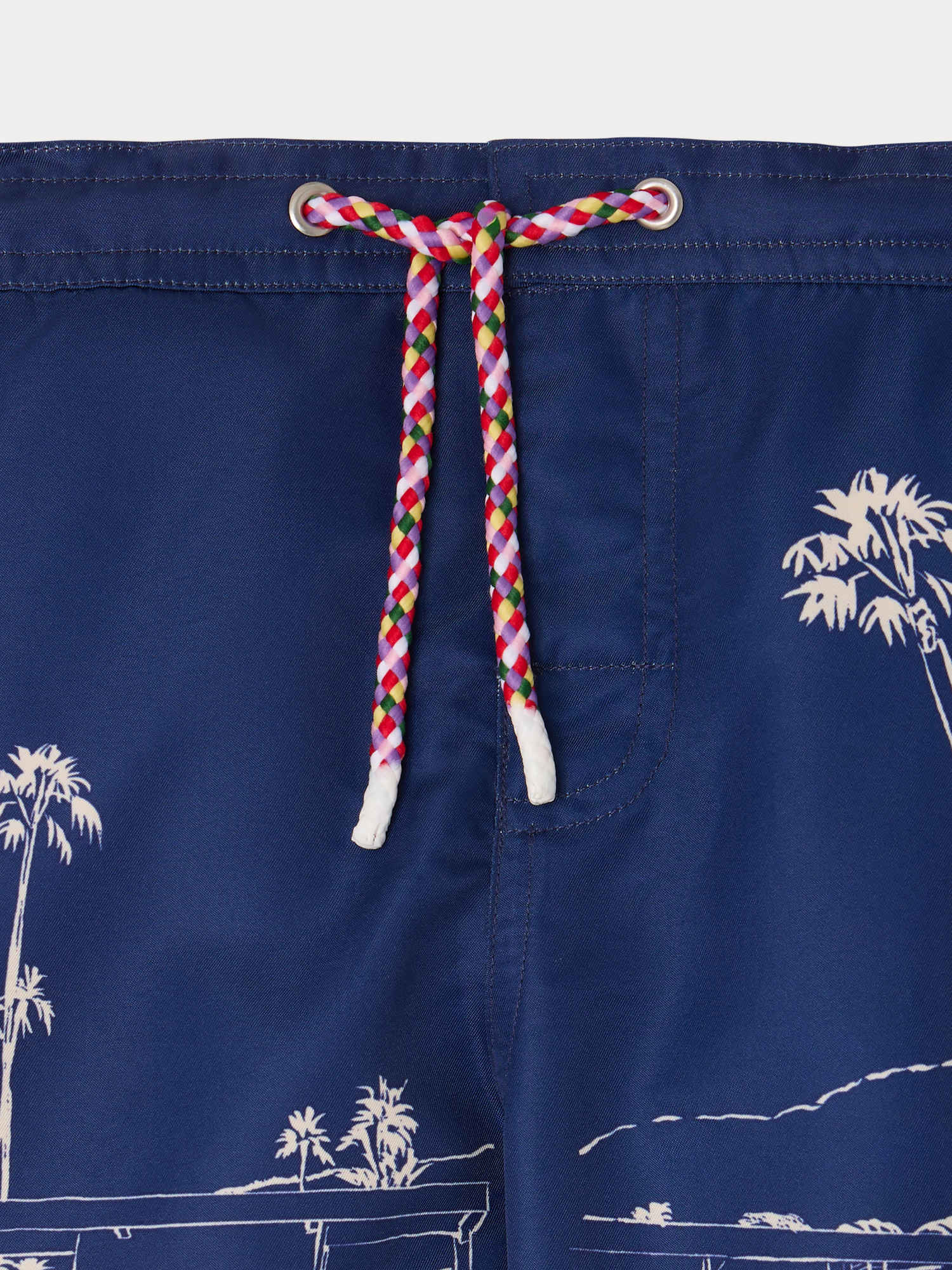 Ariel Palm Spring Print Swim Shorts - Image 3