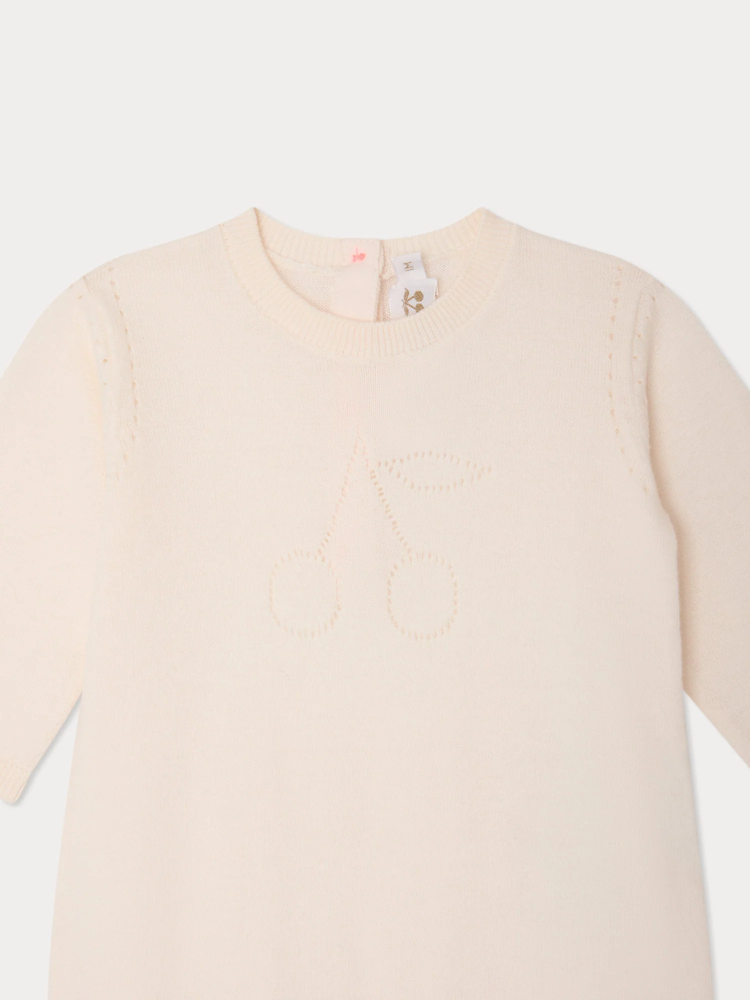 Atilou jumpsuit with cherry inset in organic cotton - Image 3