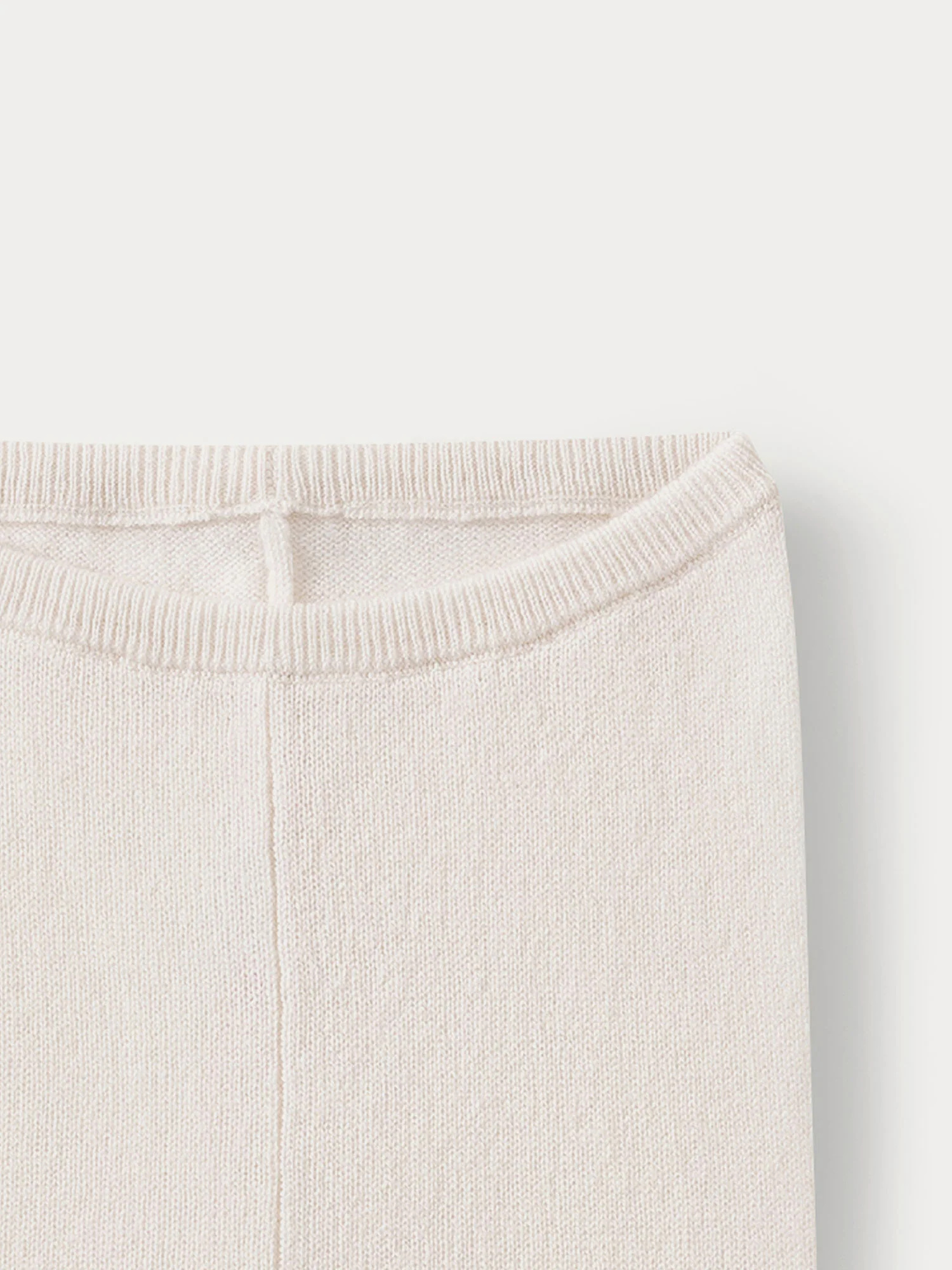 Baby cashmere leggings in milk-white - Image 3