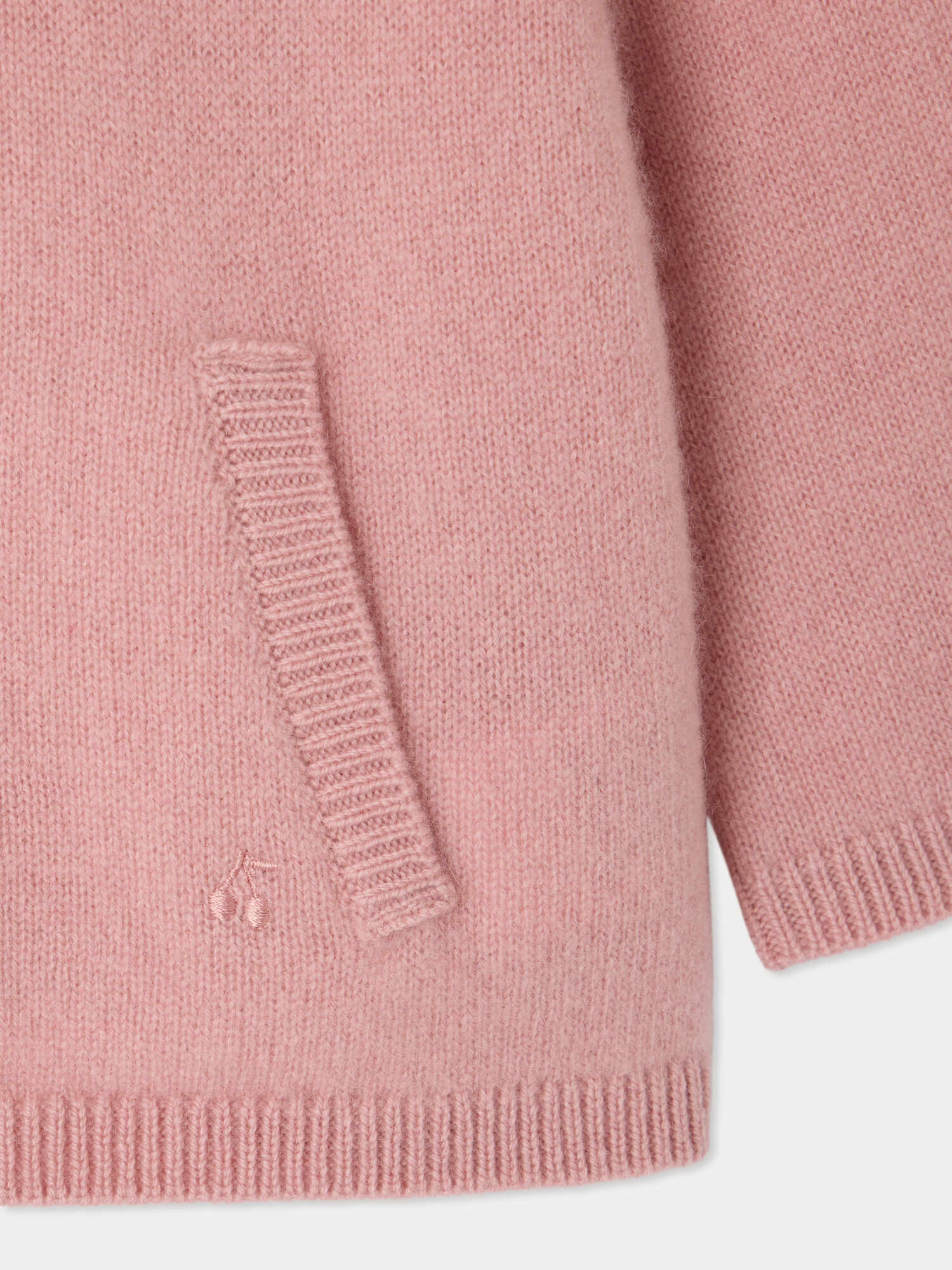 Baby cashmere sweater in pink - Image 3
