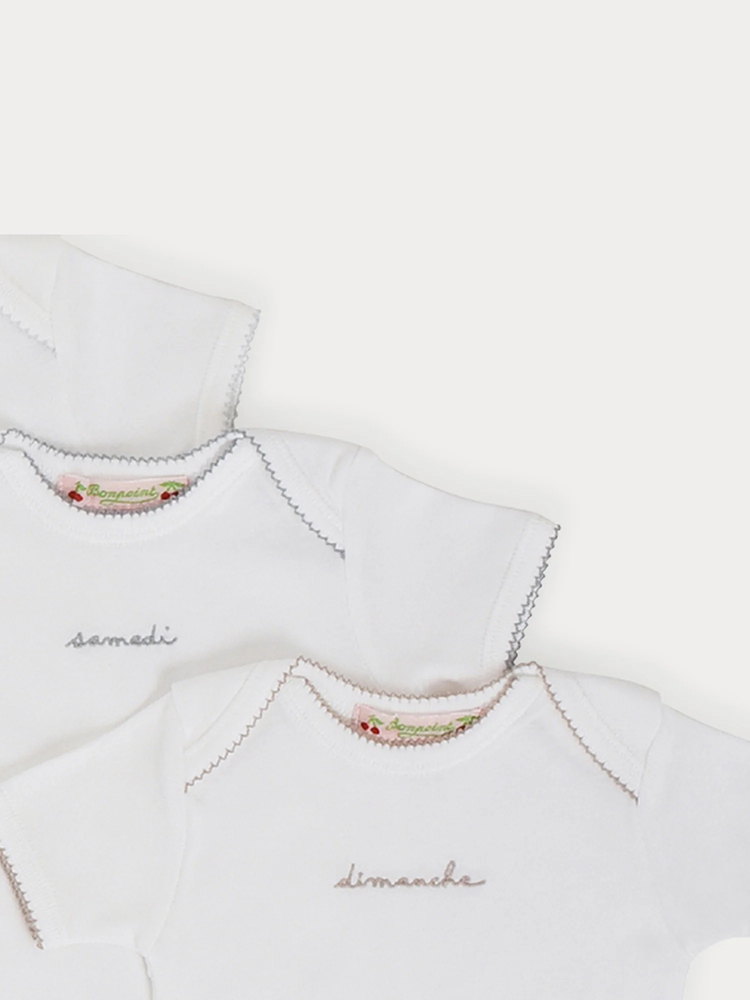 Baby Day-of-the-Week Onesies white - Image 3