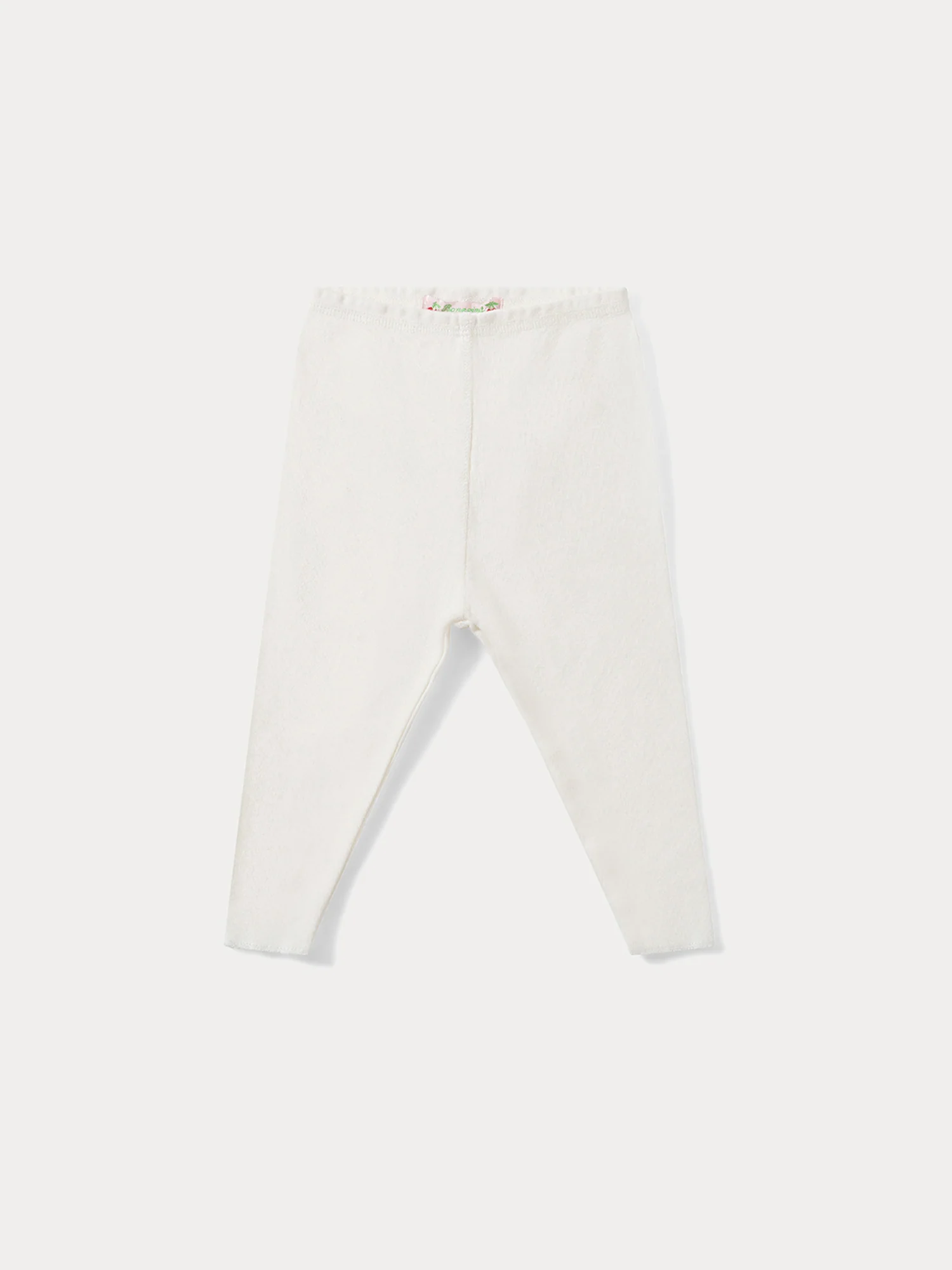 Baby leggings in milk-white organic cotton - Image 3