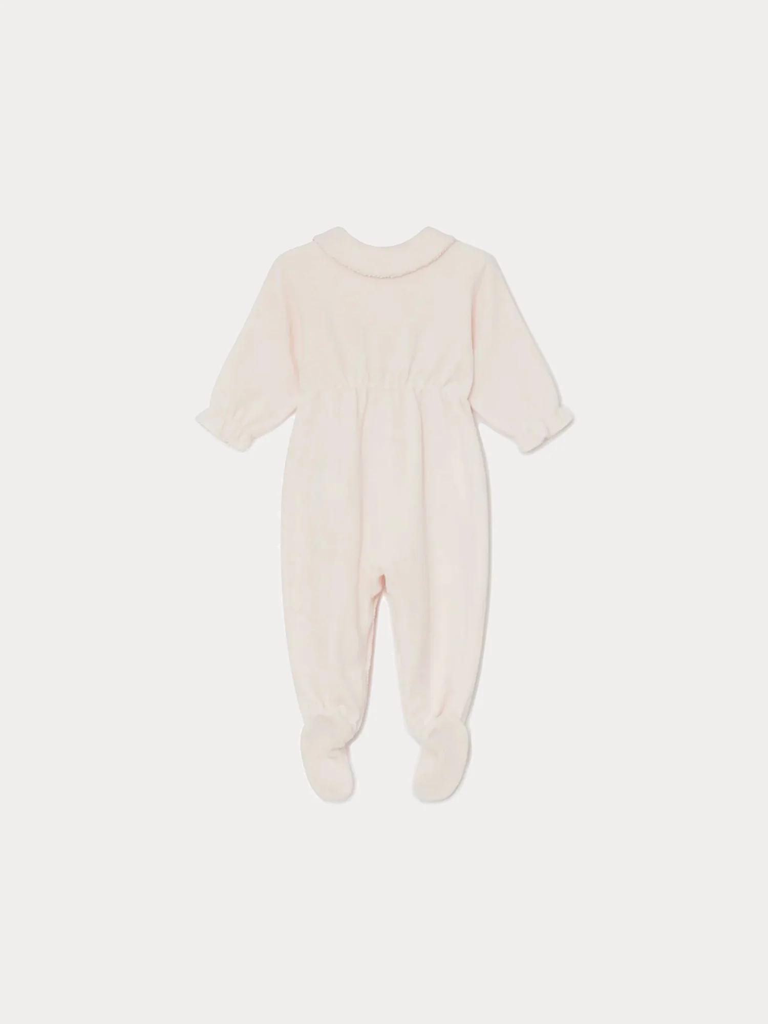 Baby round Neck Sleepsuit pale pink - Image 2