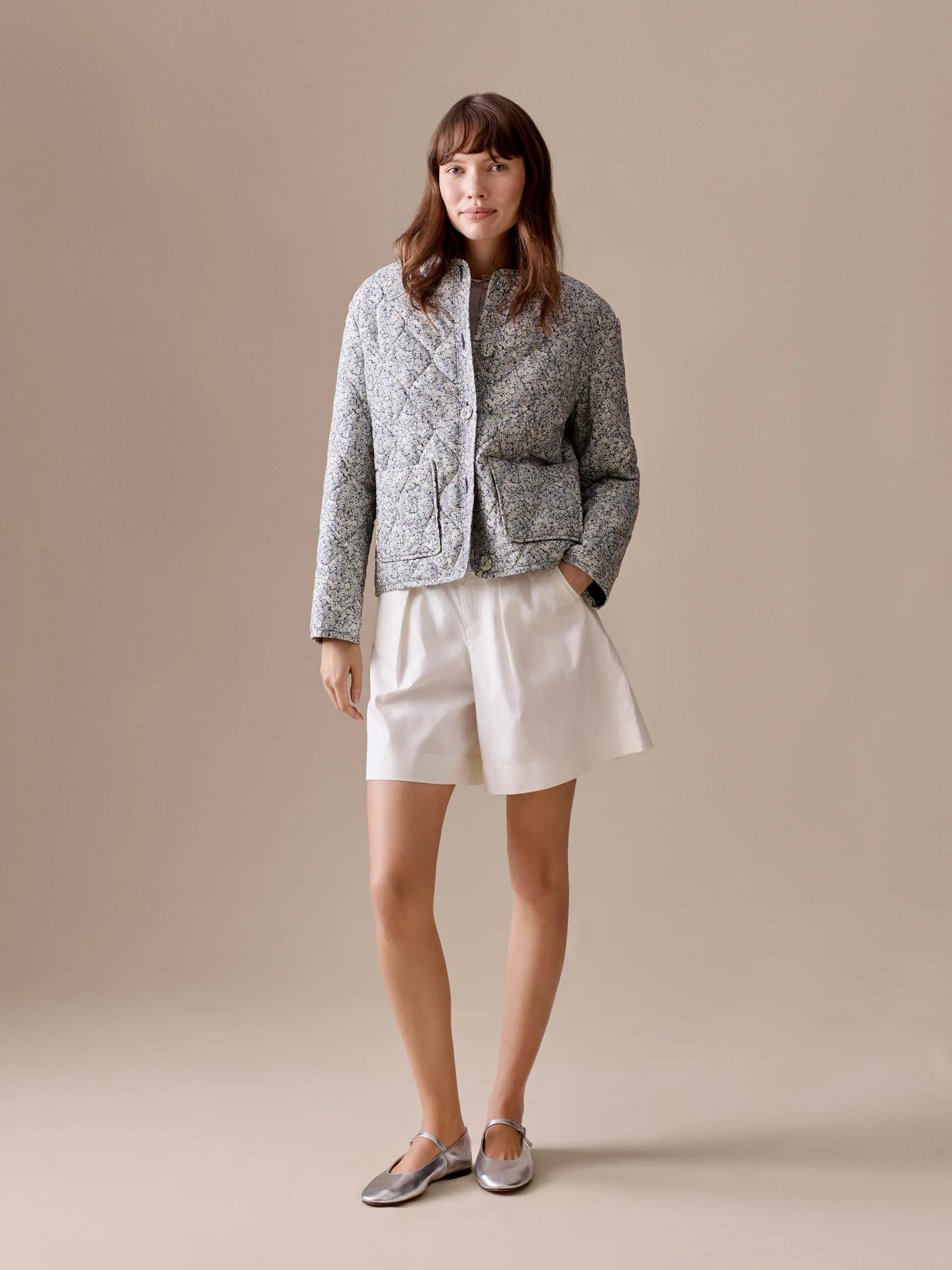Bari Bermuda shorts in organic cotton