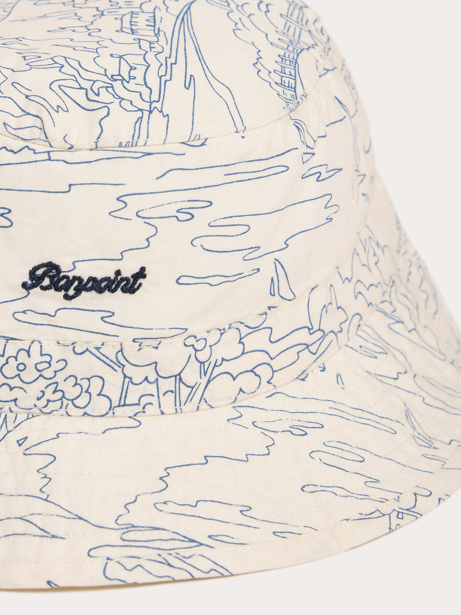 Bob Piob blue print in Liberty fabric in organic cotton - Image 2