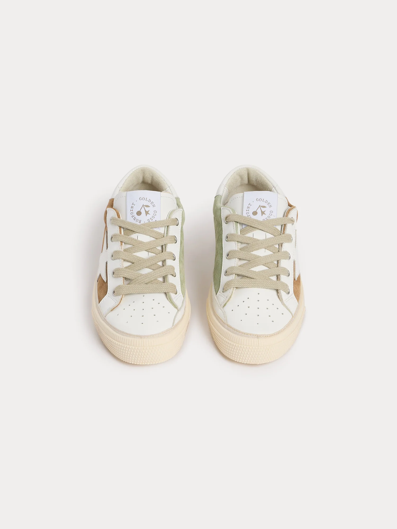 Bonpoint x Golden Goose beige May child sneakers - Image 3