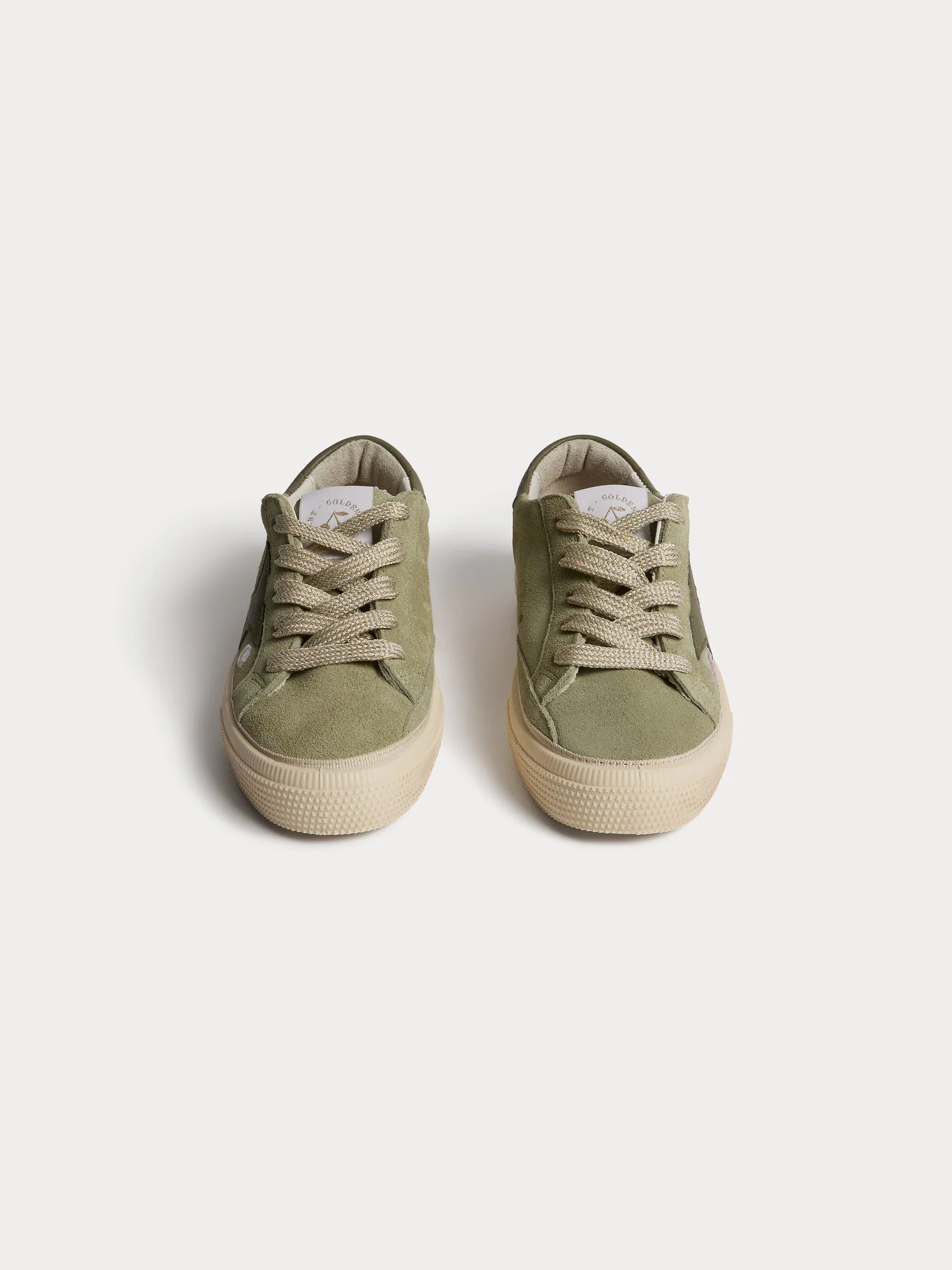 Bonpoint x Golden Goose children's Golstar green-grey sneakers - Image 3