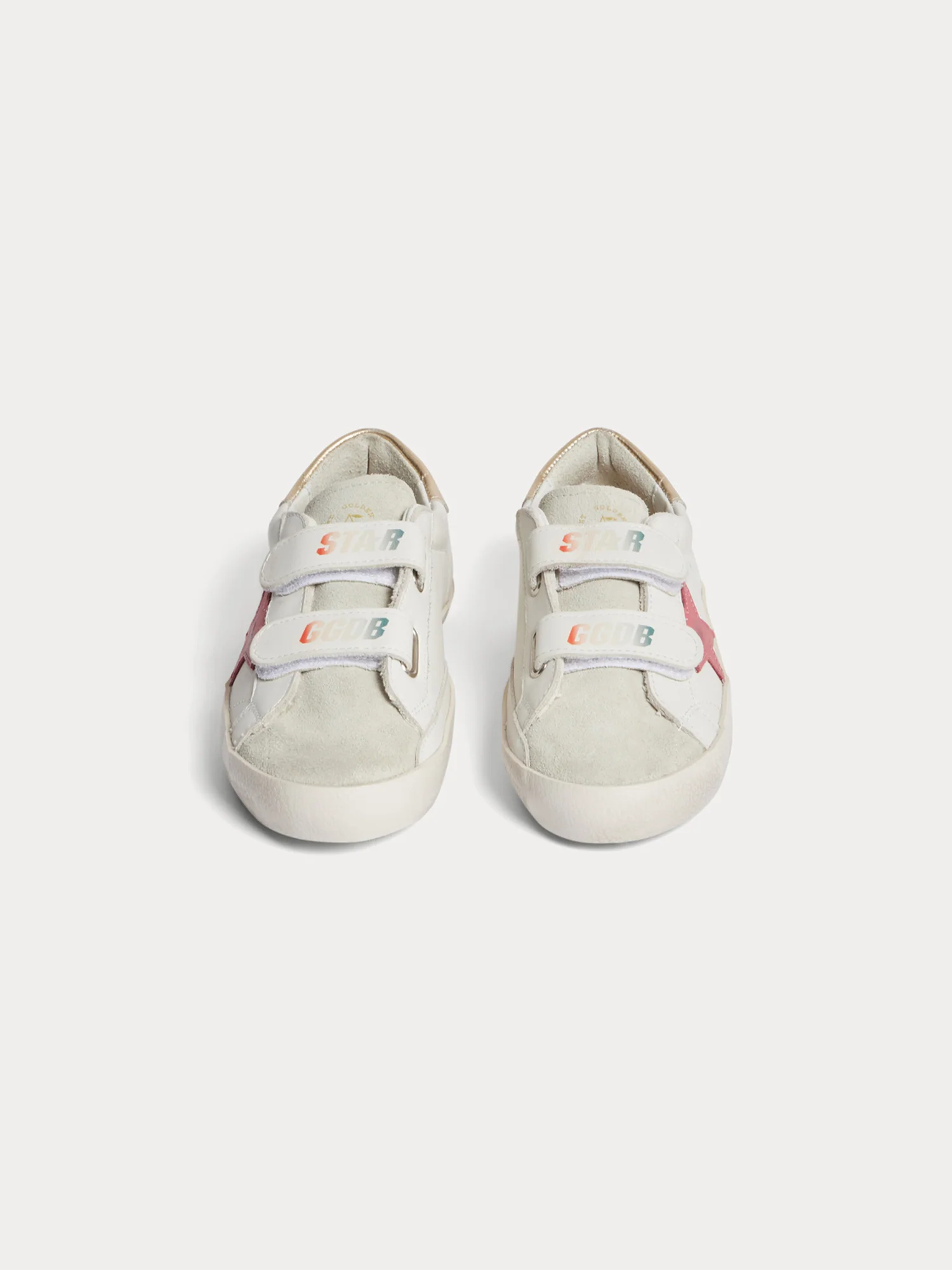 Bonpoint x Golden Goose Golstar sneakers in pink with velcro for kids - Image 3