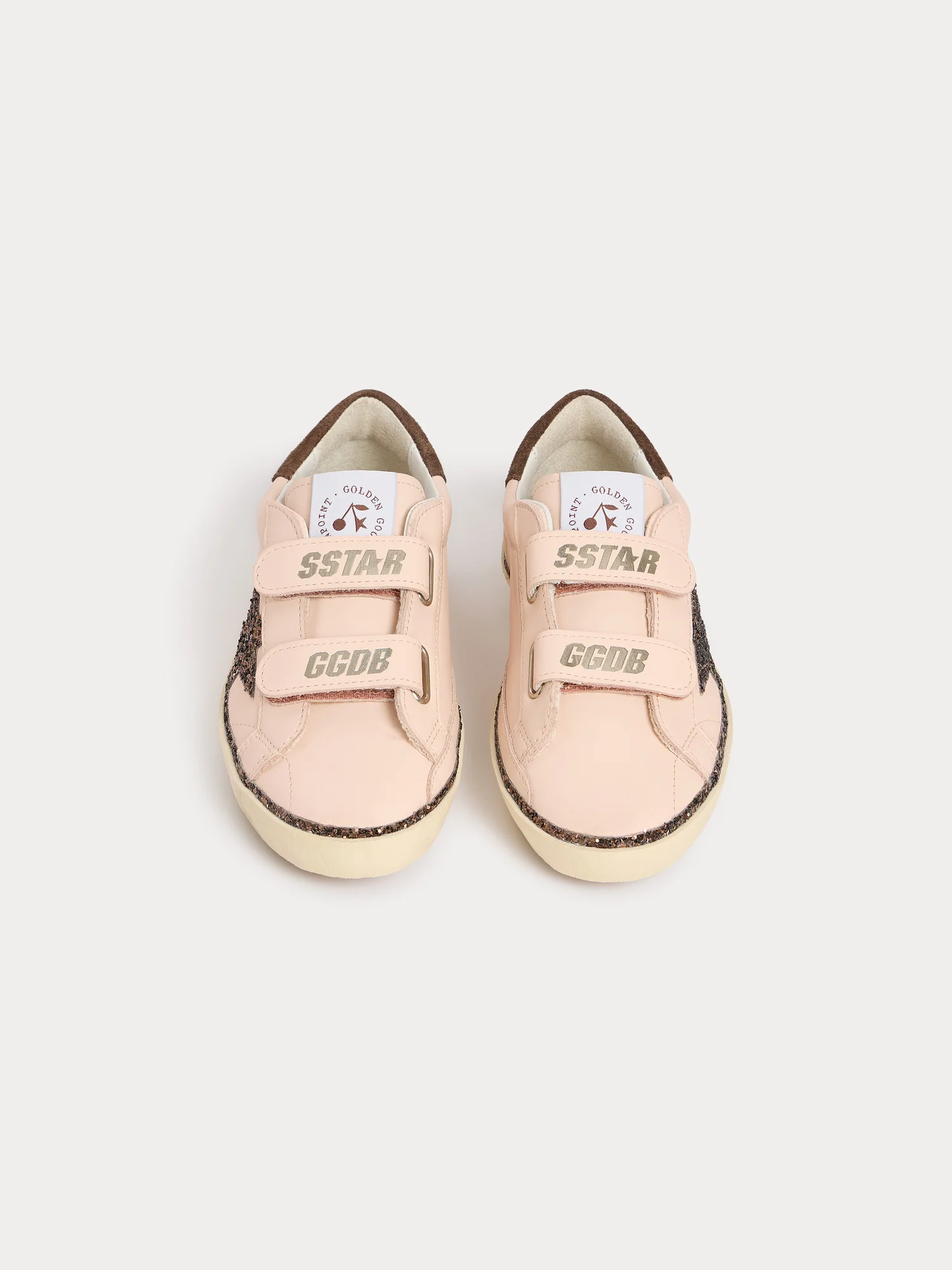 Bonpoint x Golden Goose pale pink Old School child sneakers - Image 3