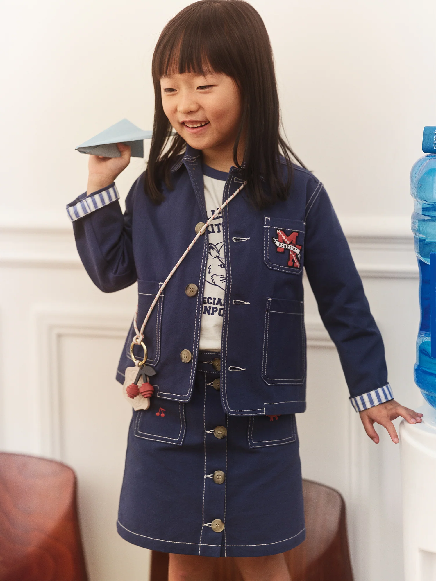 Bonpoint x Maison Kitsuné Linus jacket embroidered on the back - Image 6