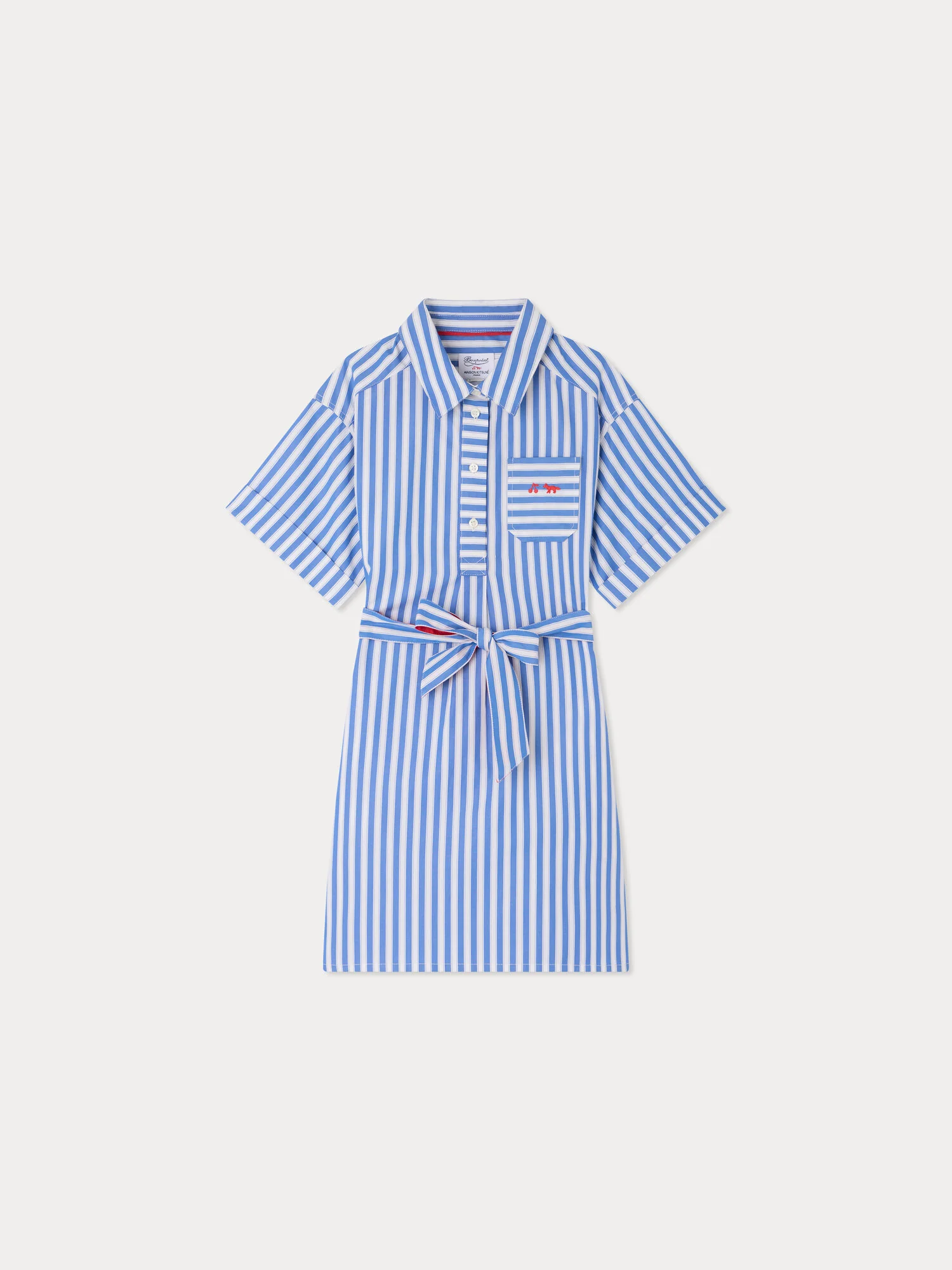 Bonpoint x Maison Kitsuné Lissandra dress in organic cotton - Image 2