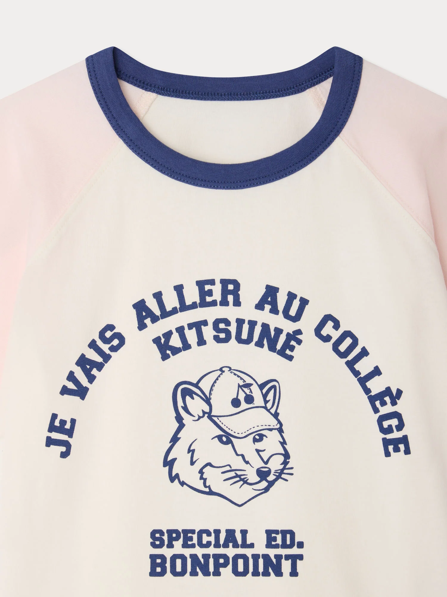 Bonpoint x Maison Kitsuné Lulu T-shirt with fox print in organic cotton - Image 3