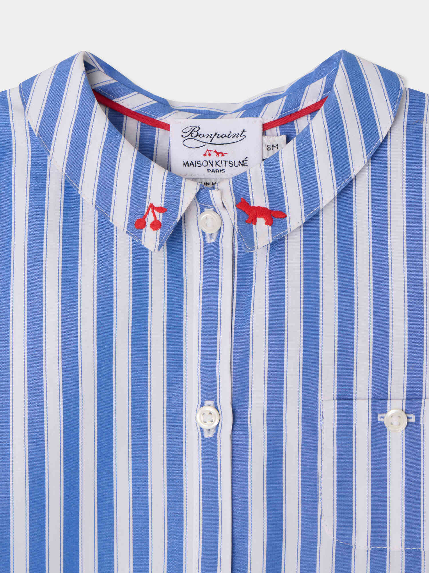 Bonpoint x Maison Kitsuné Lydiah dress in organic cotton - Image 4