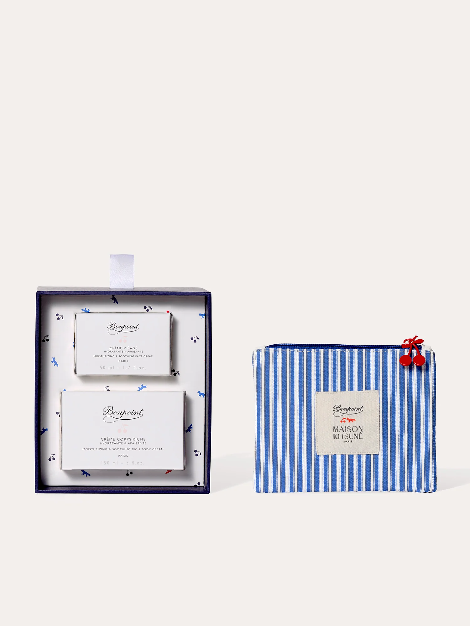 Bonpoint x Maison Kitsuné - Nourishing body cream & Moisturizing face cream Duo Set - Image 4