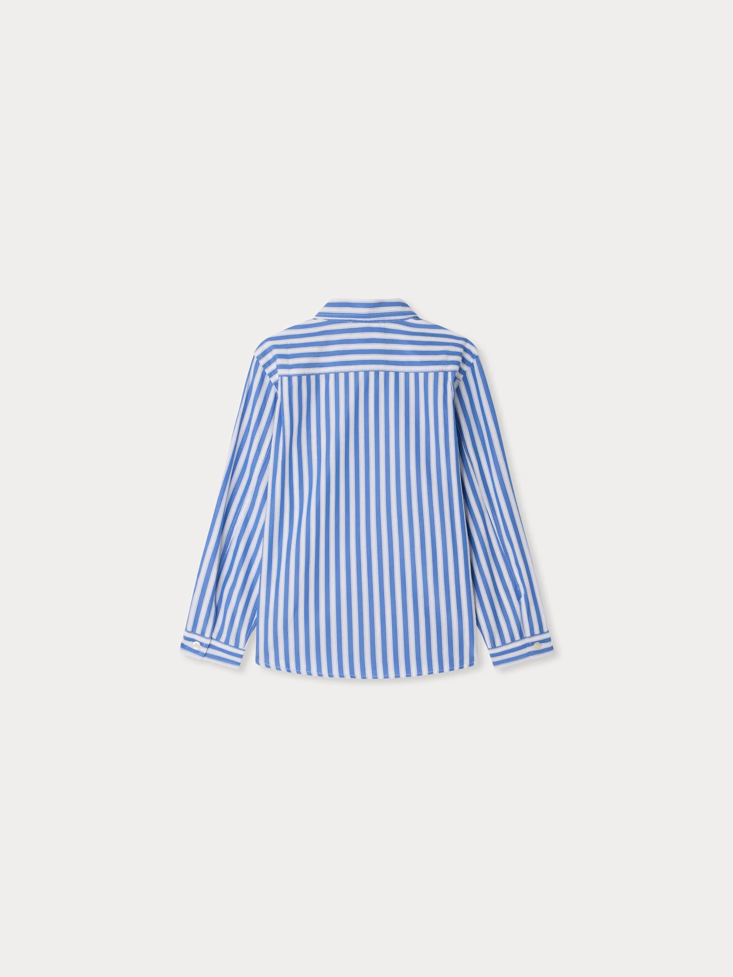 Bonpoint x Maison Kitsuné Tangui embroidered shirt in organic cotton - Image 3