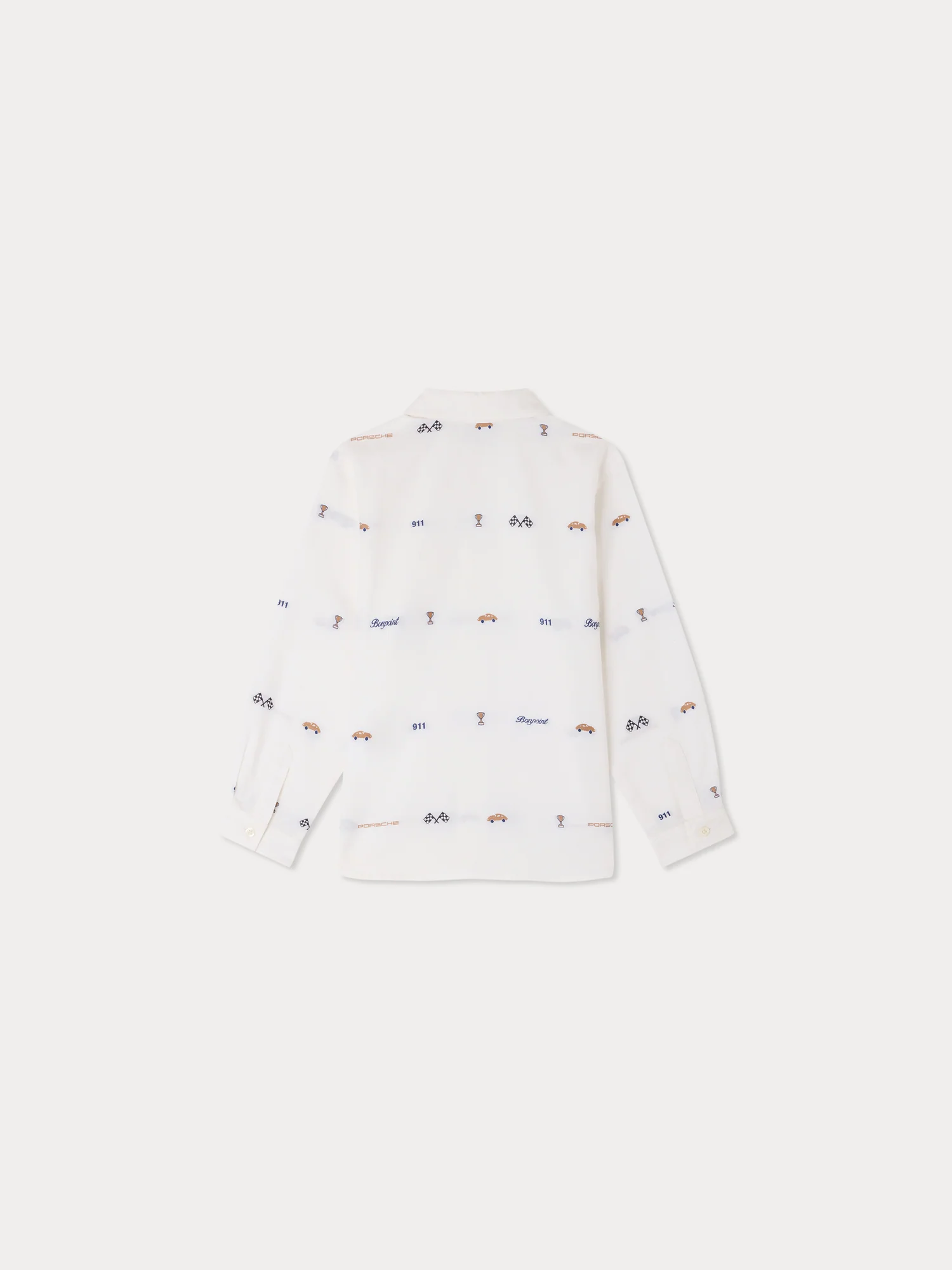Bonpoint x Porsche Daho shirt in light organic cotton jacquard - Image 2
