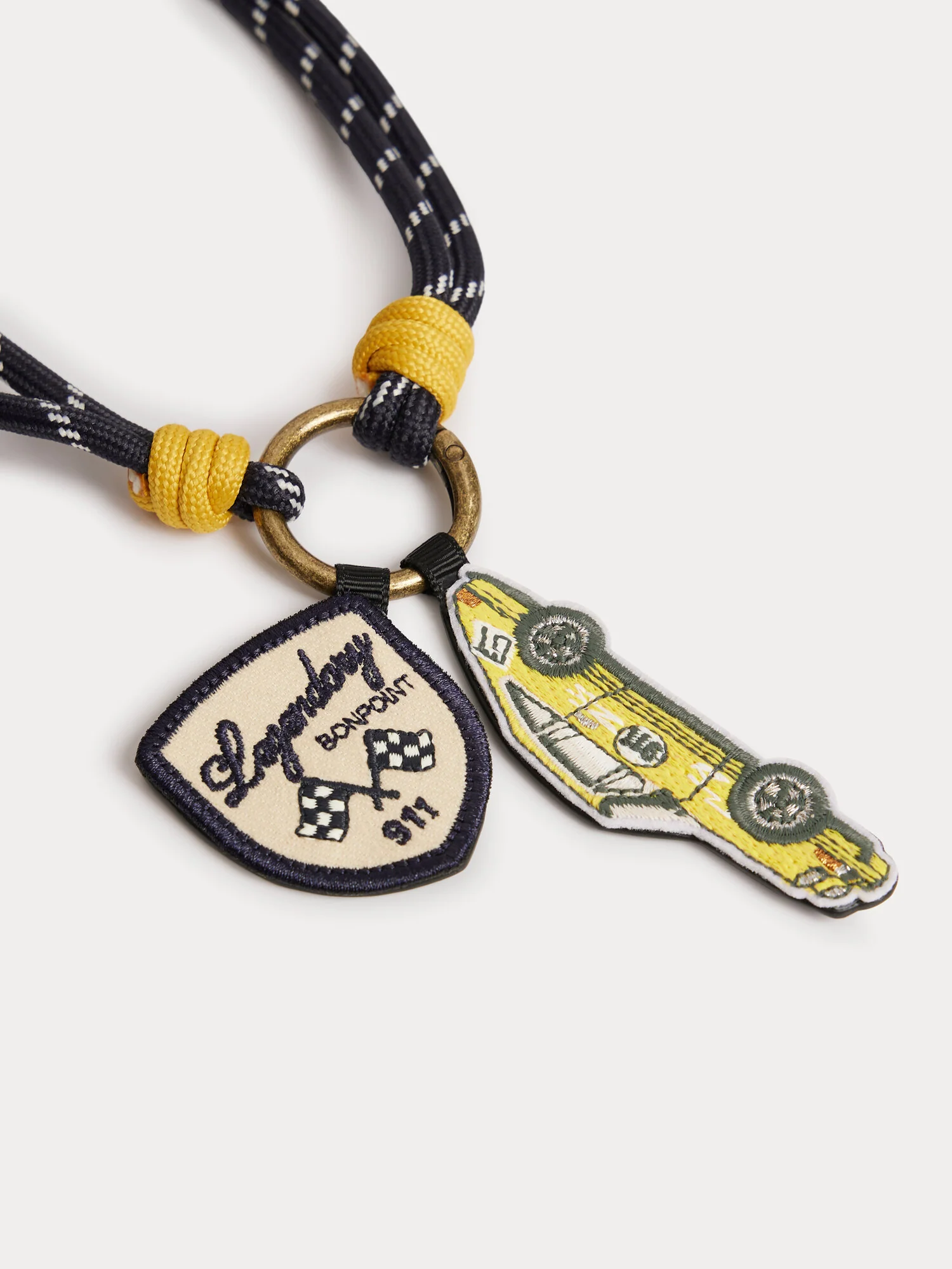 Bonpoint x Porsche Leather Wool Key Ring - Image 3