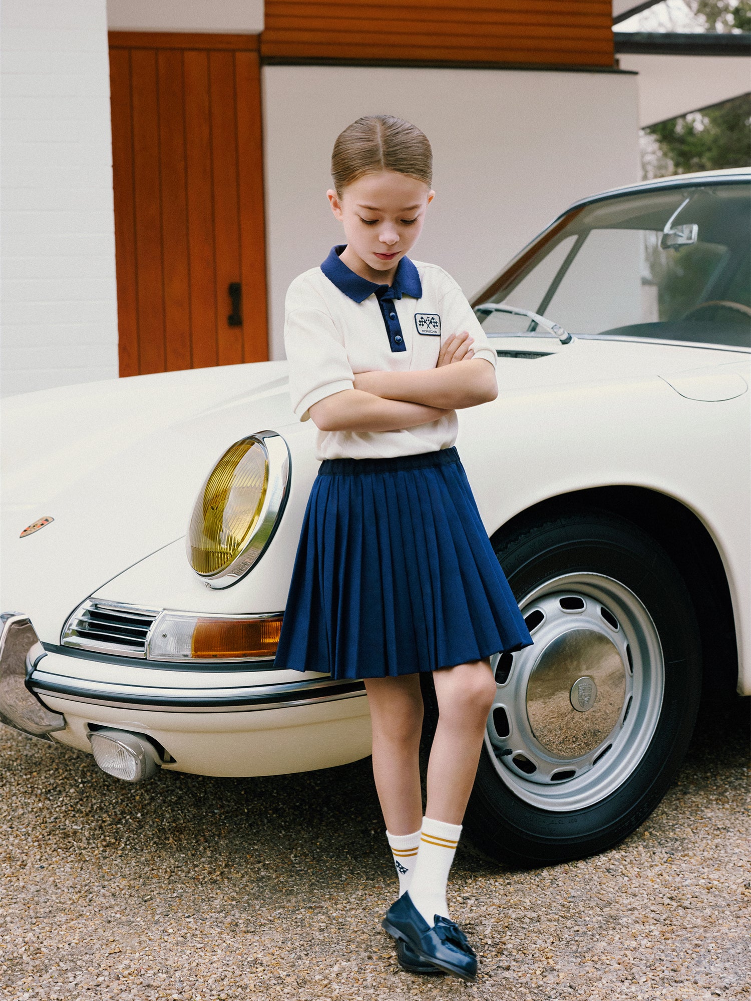 Bonpoint x Porsche Lycoris polo shirt in organic cotton