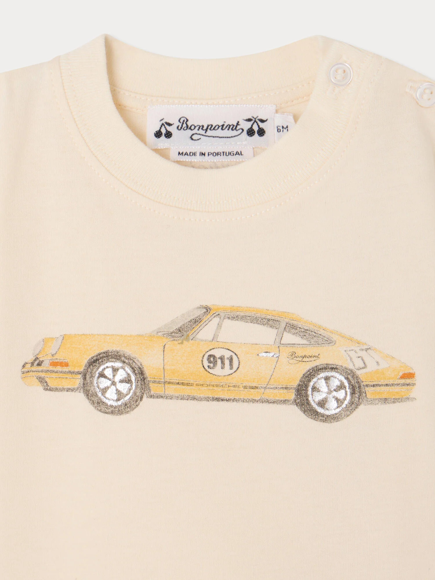 Bonpoint x Porsche Tom T-shirt printed in organic cotton - Image 3