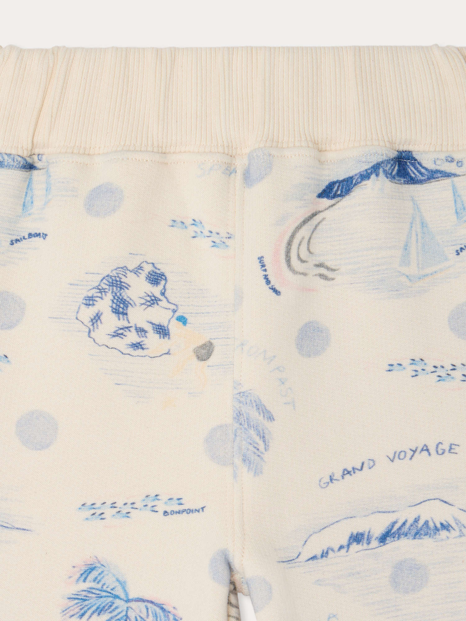 Bram jogging pants with island print in organic cotton - Image 3