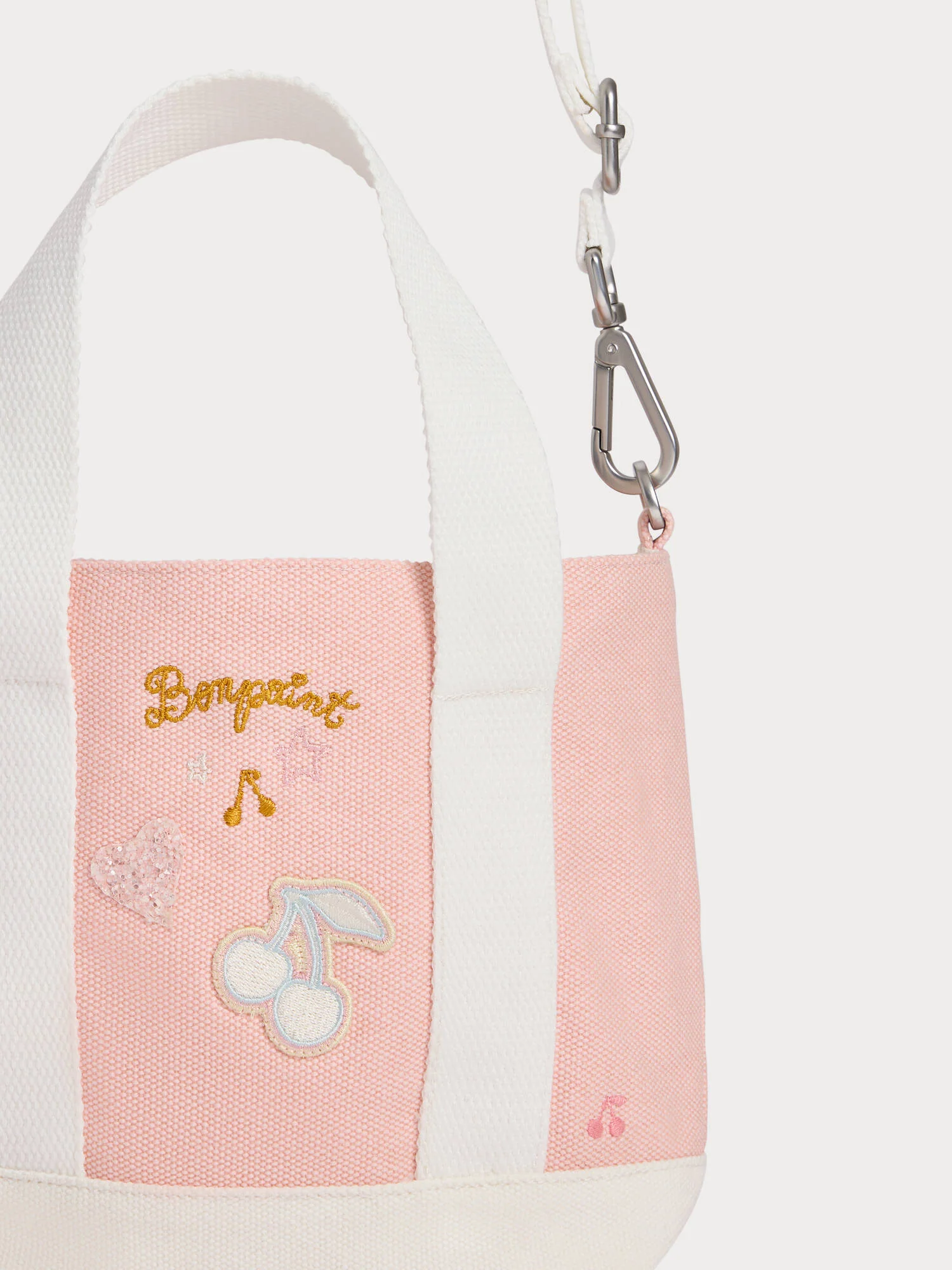 Cabas shoulder bag with patches and embroidery - Image 4