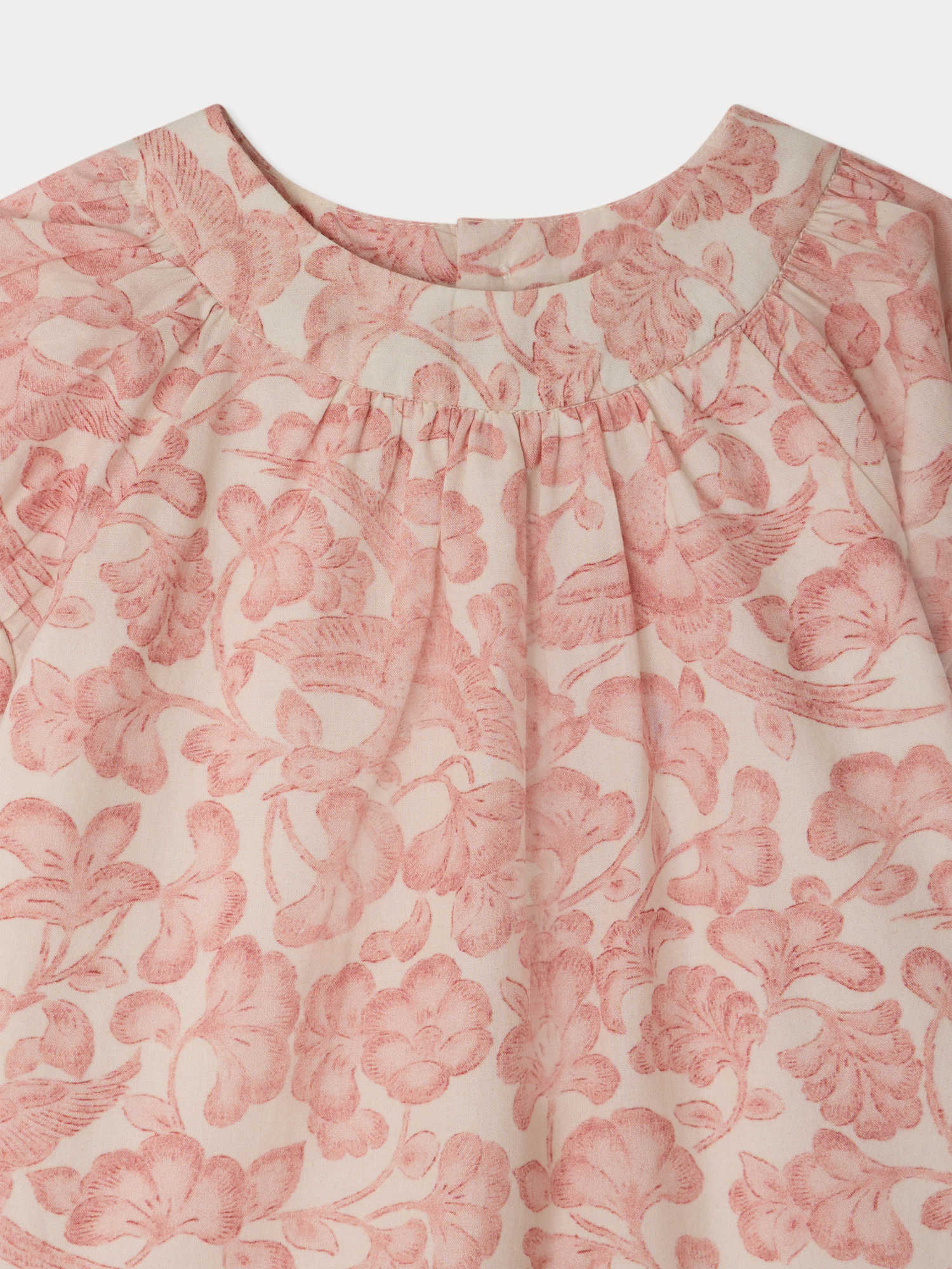 Cachouli dress with balloon sleeves in organic cotton - Image 4