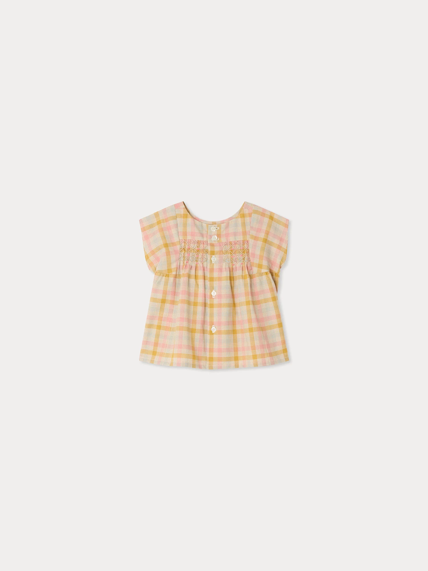 Cadeli blouse smocked and hand-embroidered - Image 2