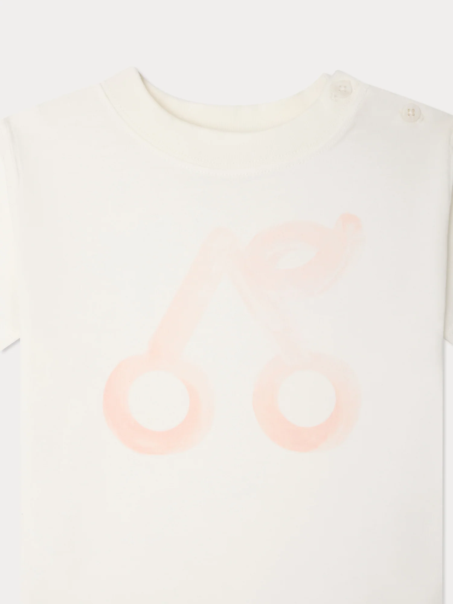 Cai cherry print t-shirt in organic cotton - Image 3
