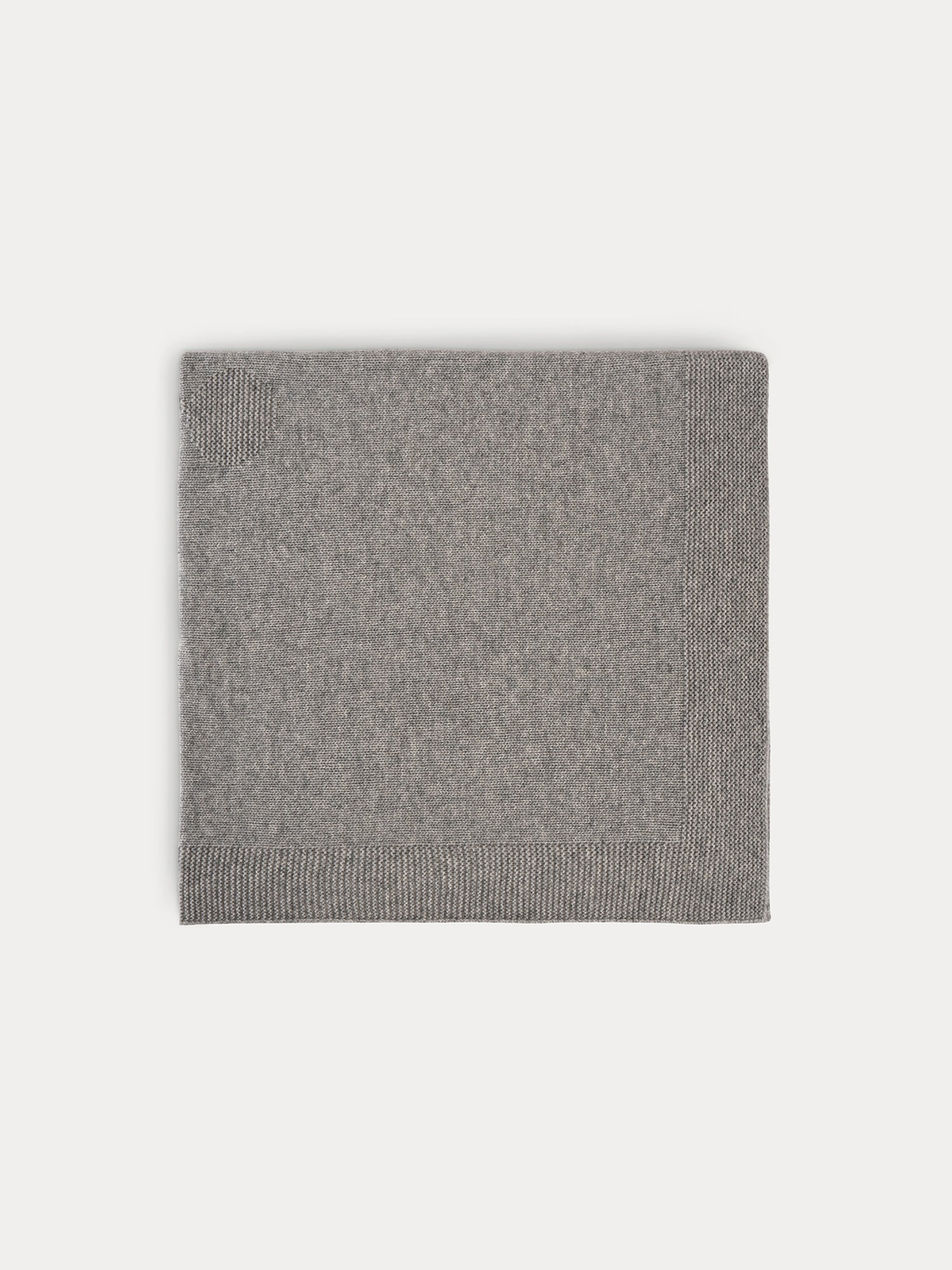 Cashmere blanket in heather grey