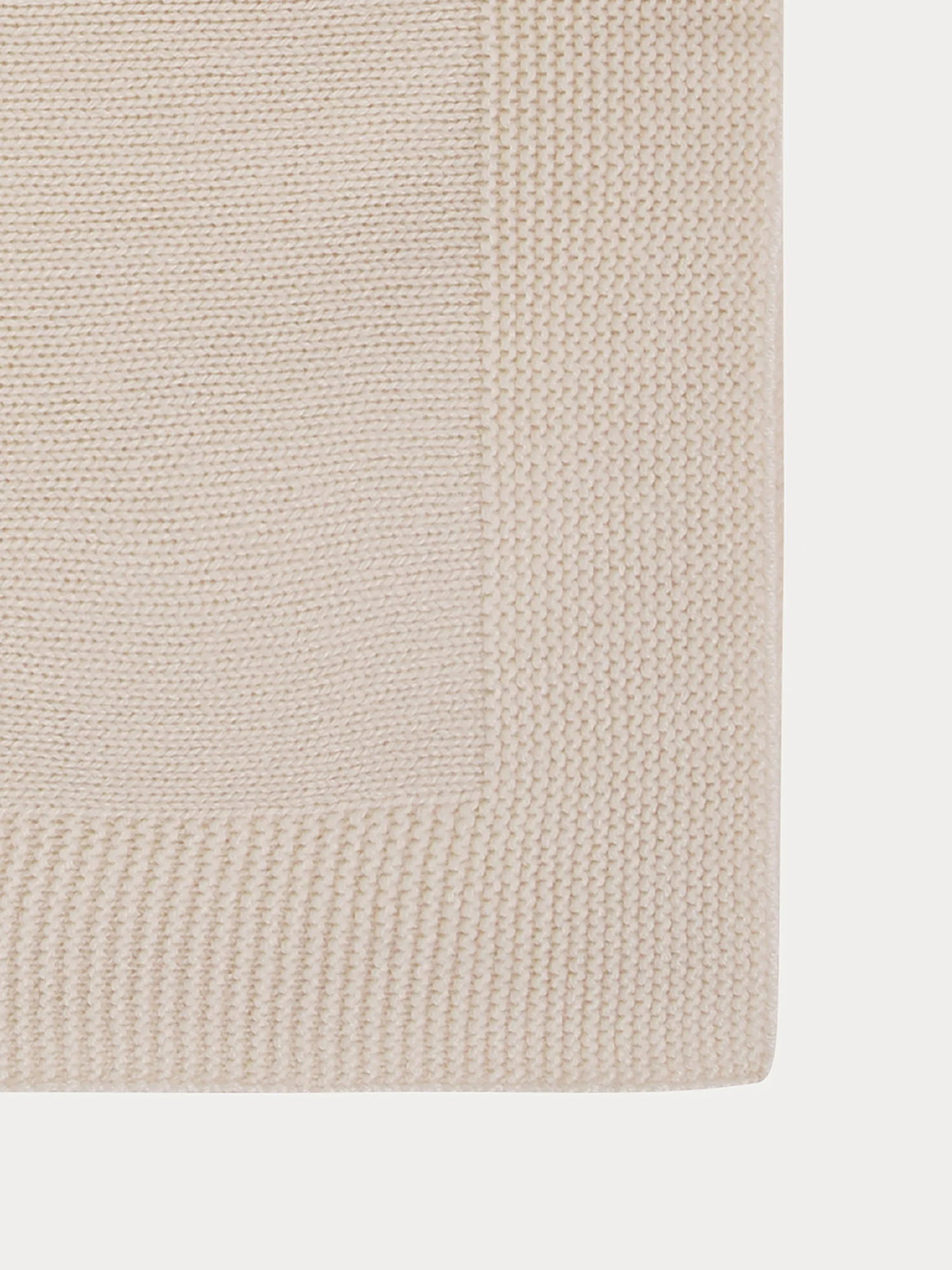 Cashmere blanket in milk-white - Image 2