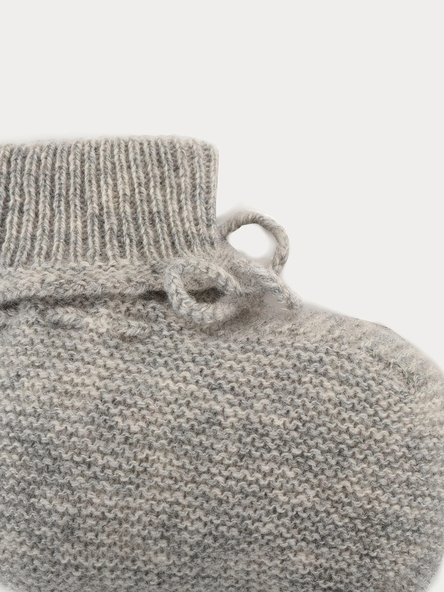 Cashmere booties in grey - Image 3