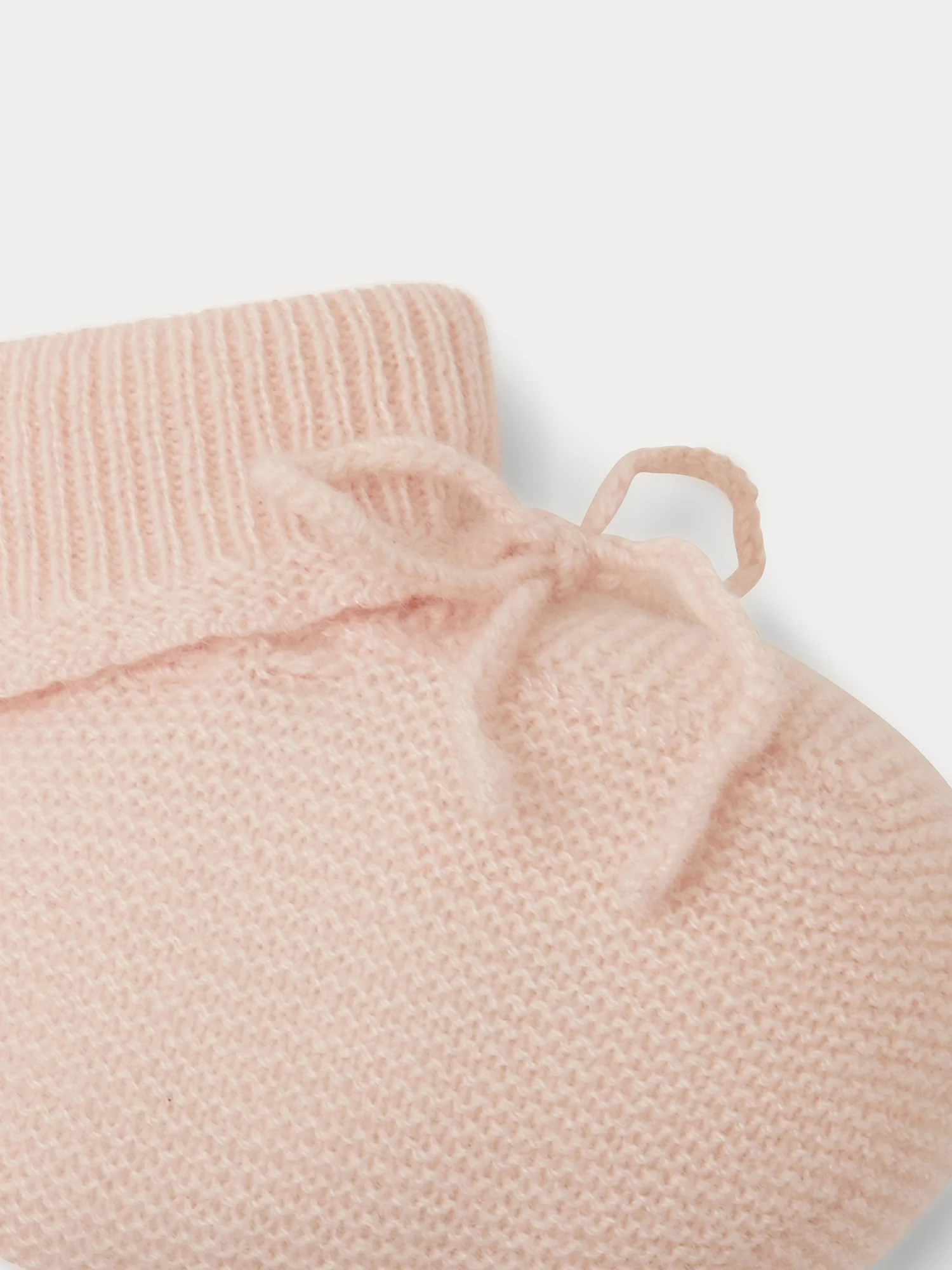 Cashmere booties in pale pink - Image 3