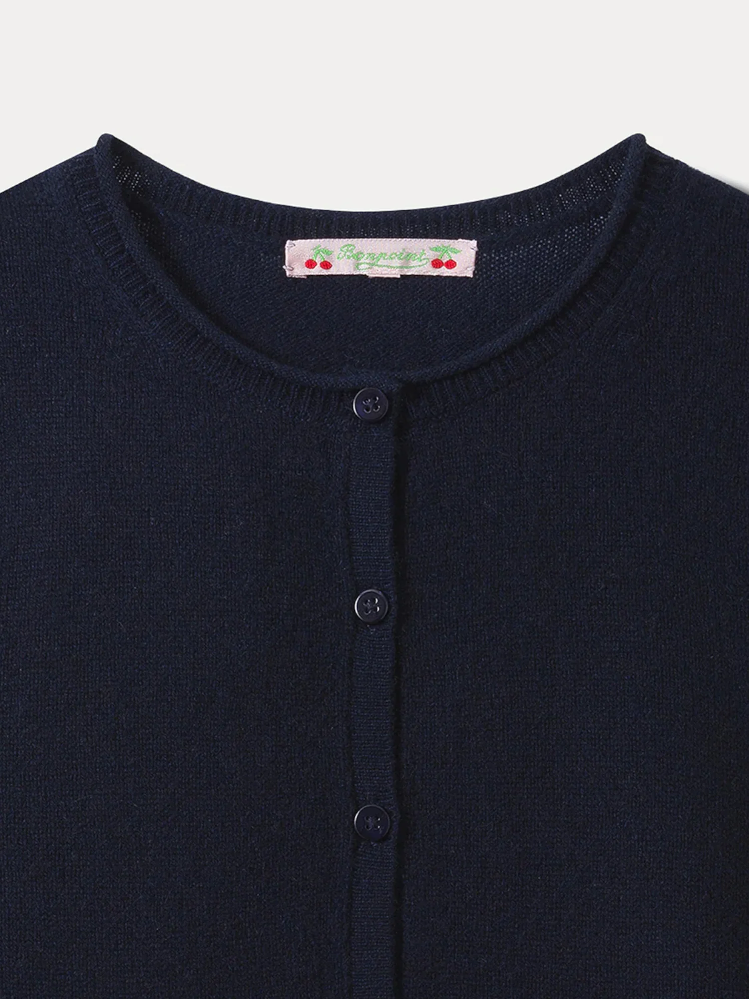 Cashmere cardigan Navy blue - Image 3