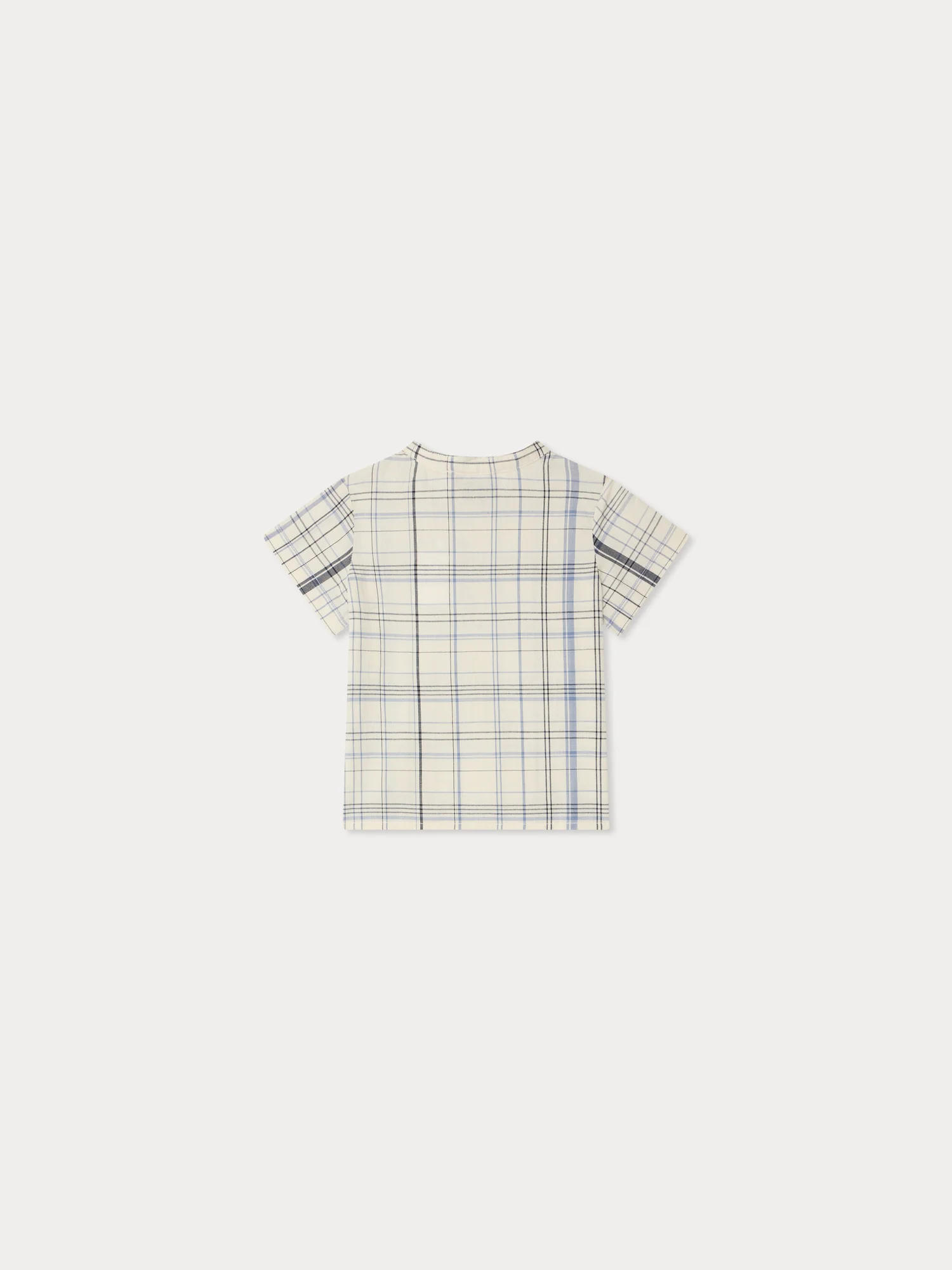 Cesari checkered mandarin collar shirt - Image 3