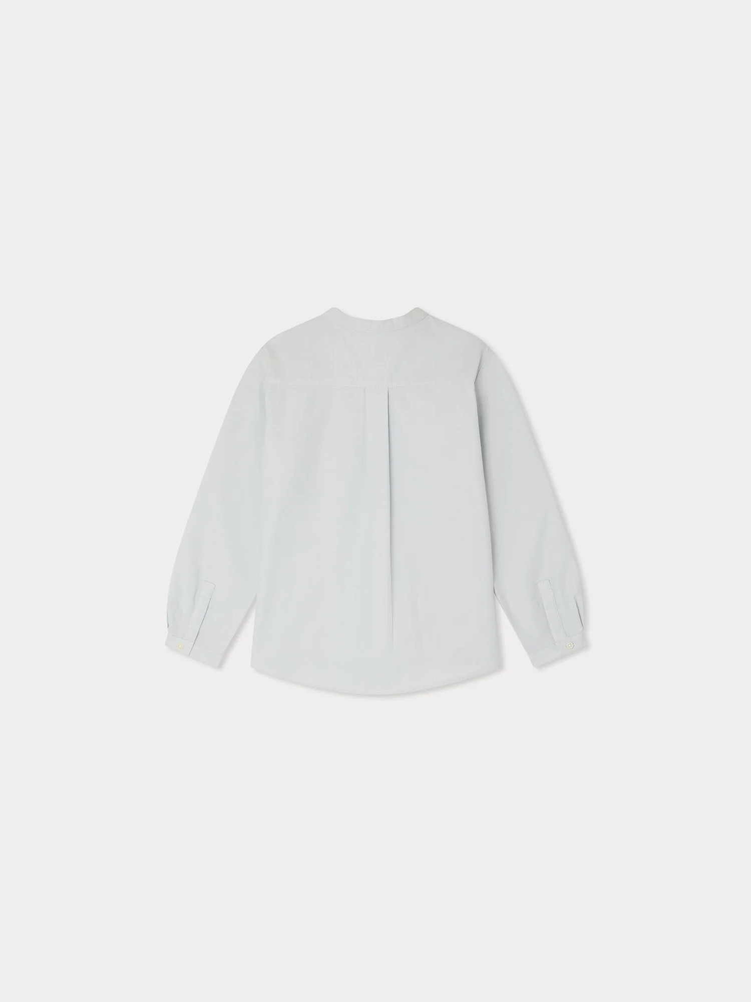 Claude shirt with mandarin collar in organic cotton - Image 3