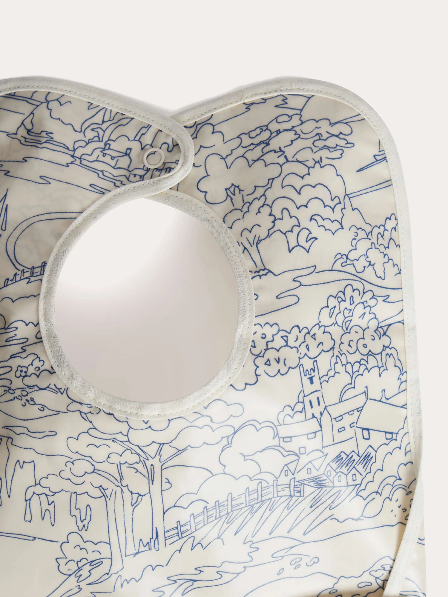 Coated bib Clip in Liberty fabric made from organic cotton - Image 2