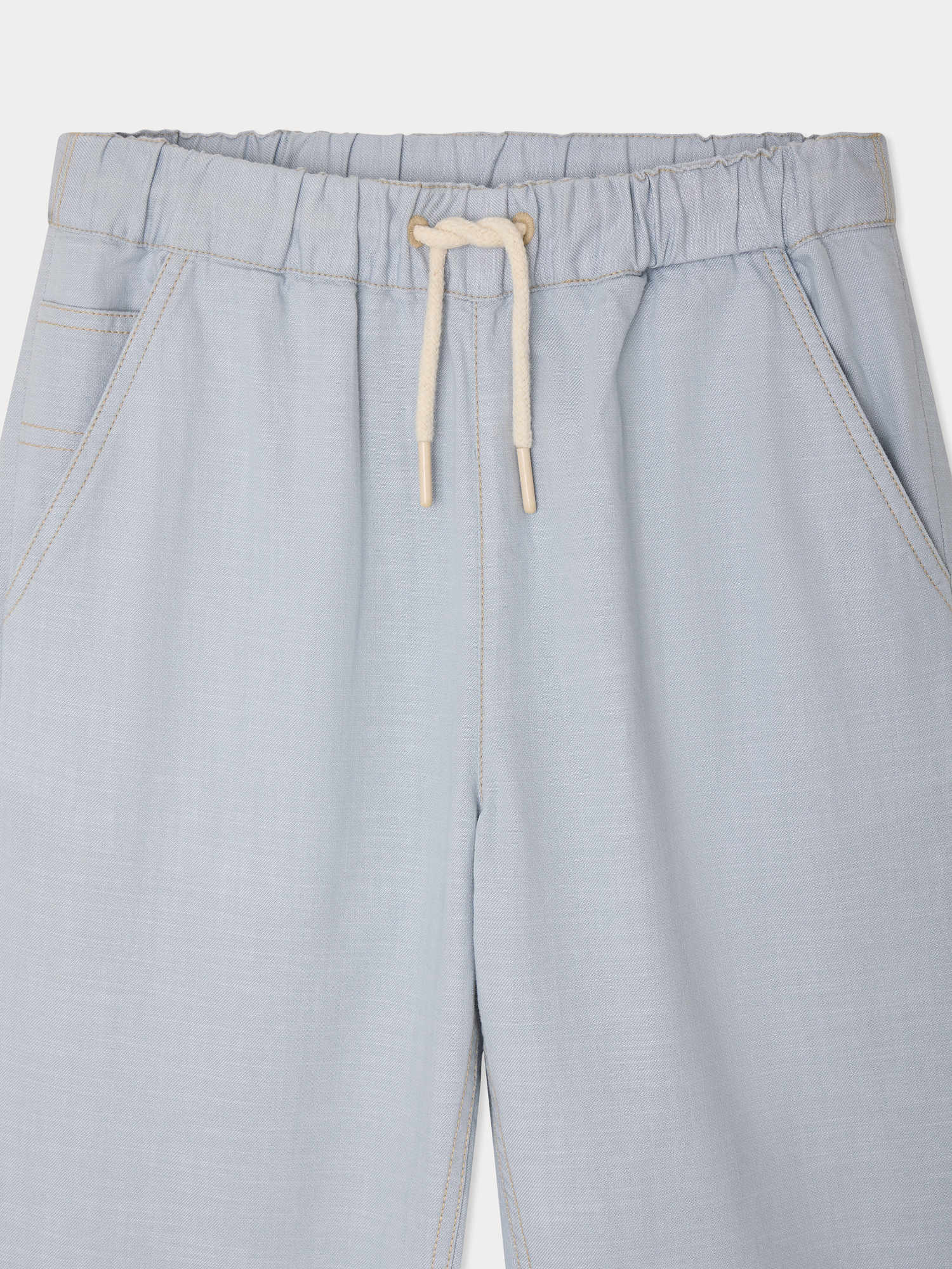 Connel chambray trousers in organic cotton - Image 3