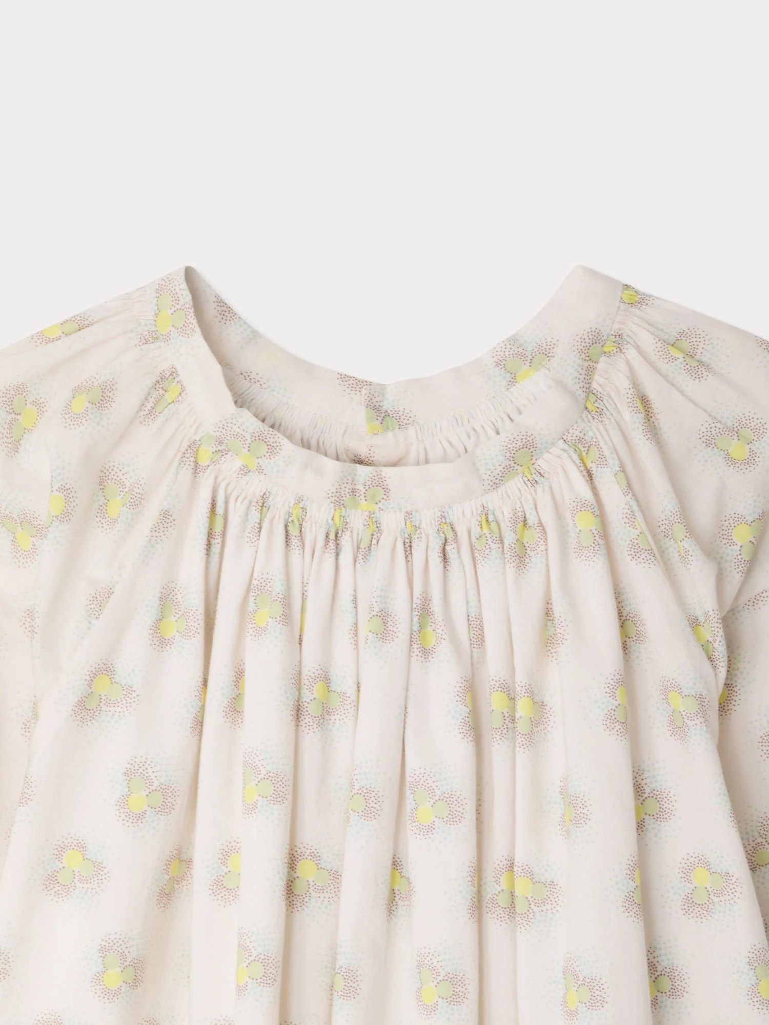 Cyliane smocked dress in organic cotton - Image 3