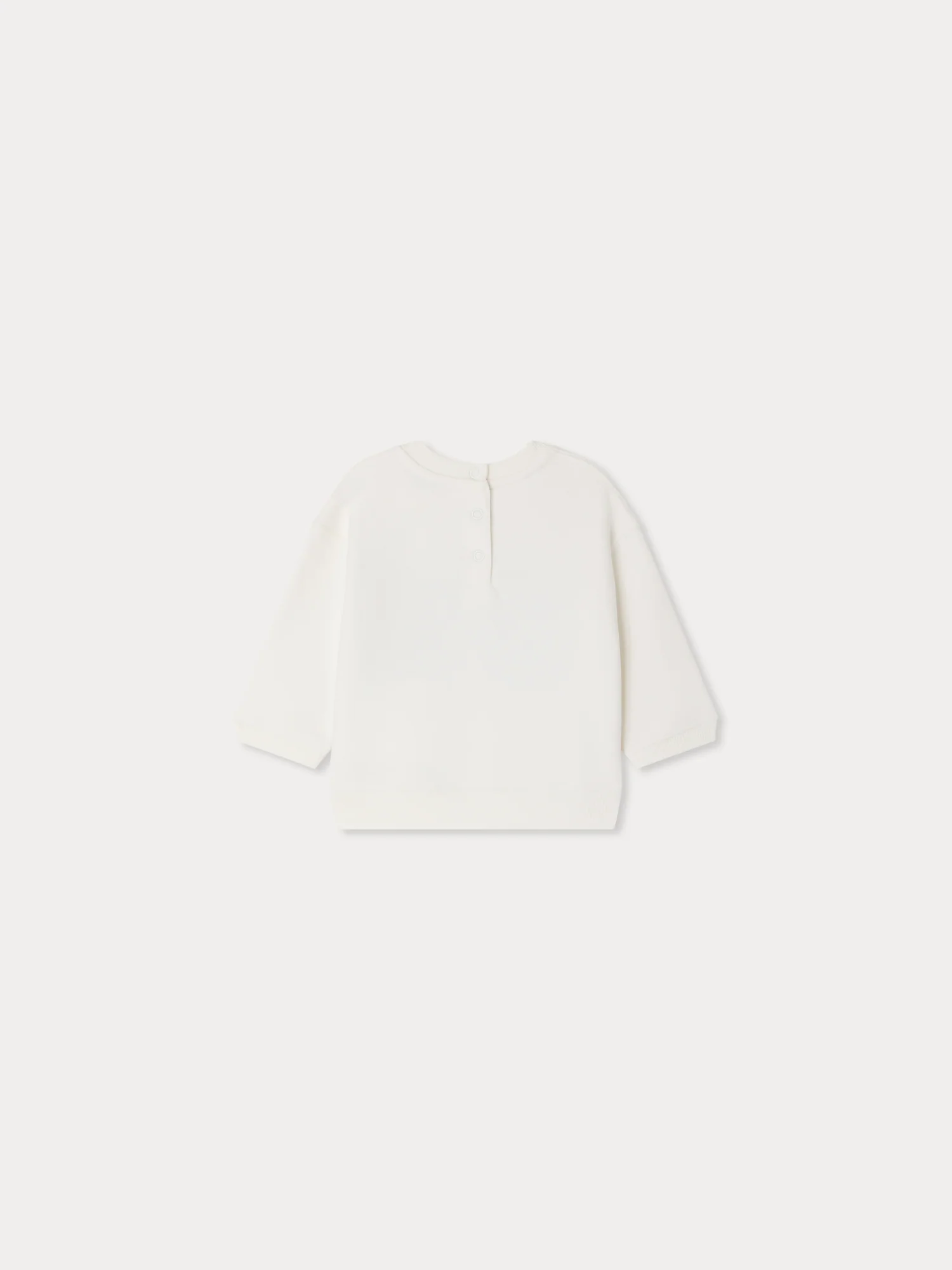 Dahlia sweatshirt embroidered with cherry in organic cotton - Image 2