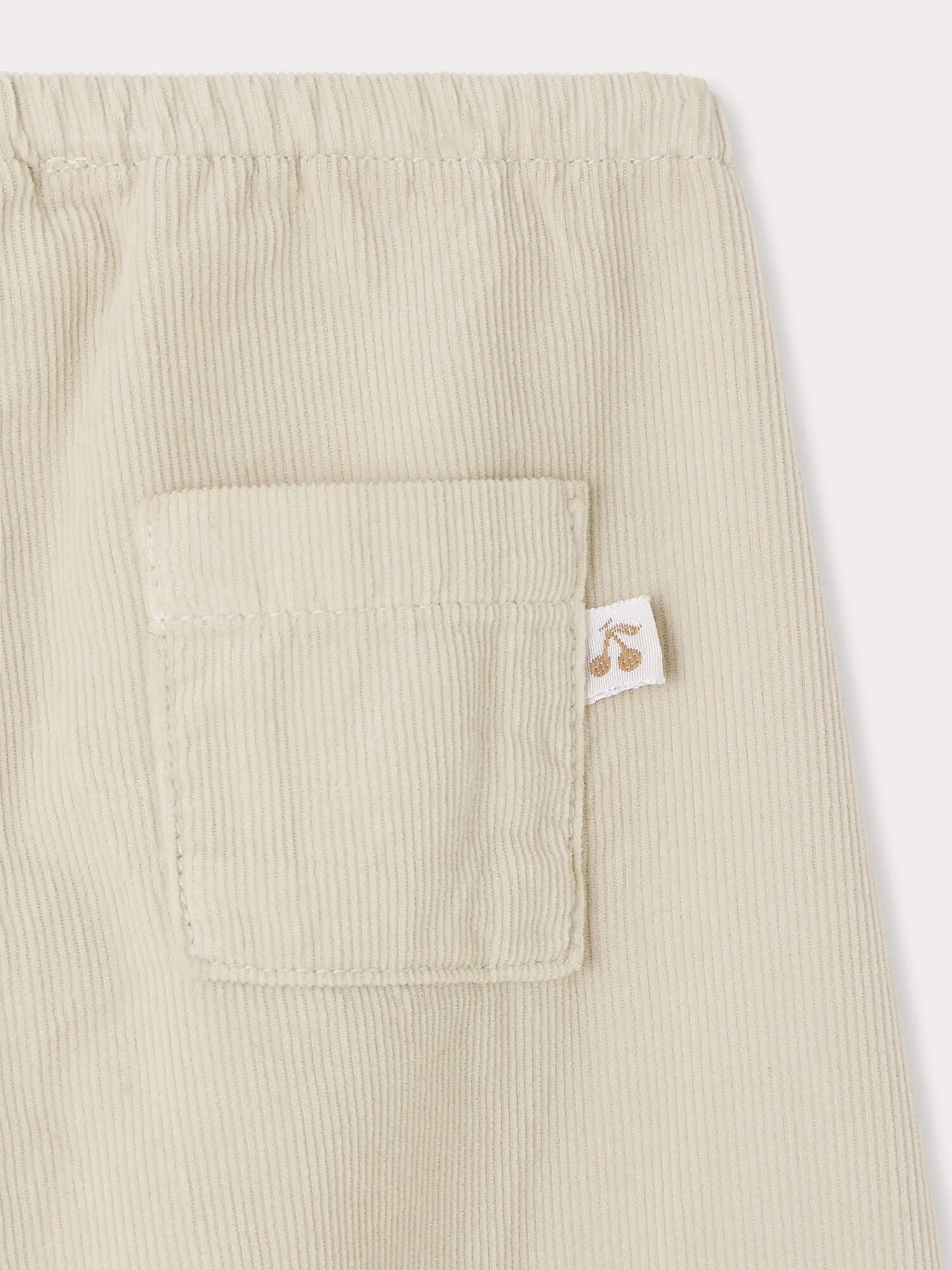 Dandy beige baby pants in organic cotton - Image 3