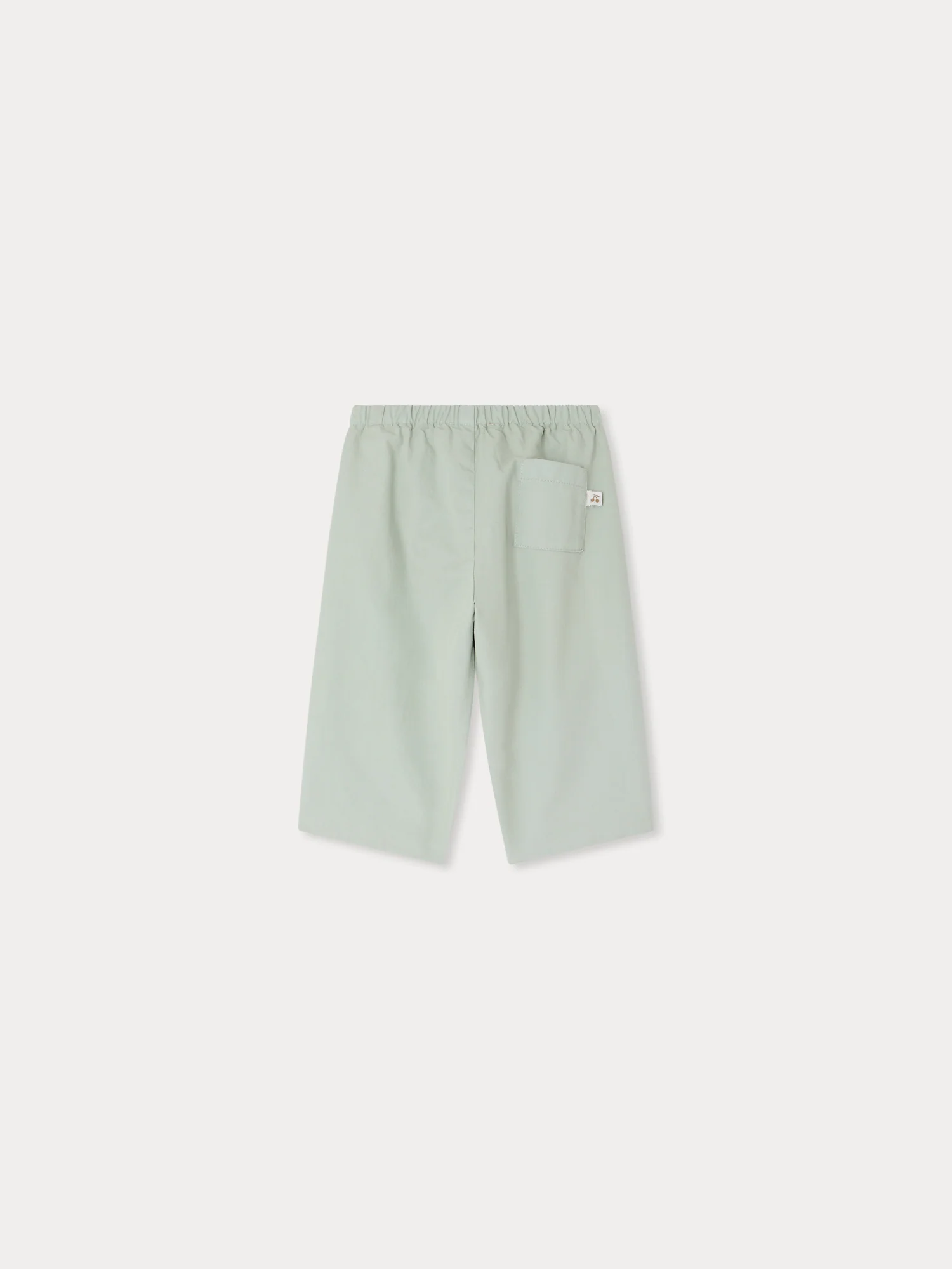 Dandy celadon green trousers in organic cotton - Image 3