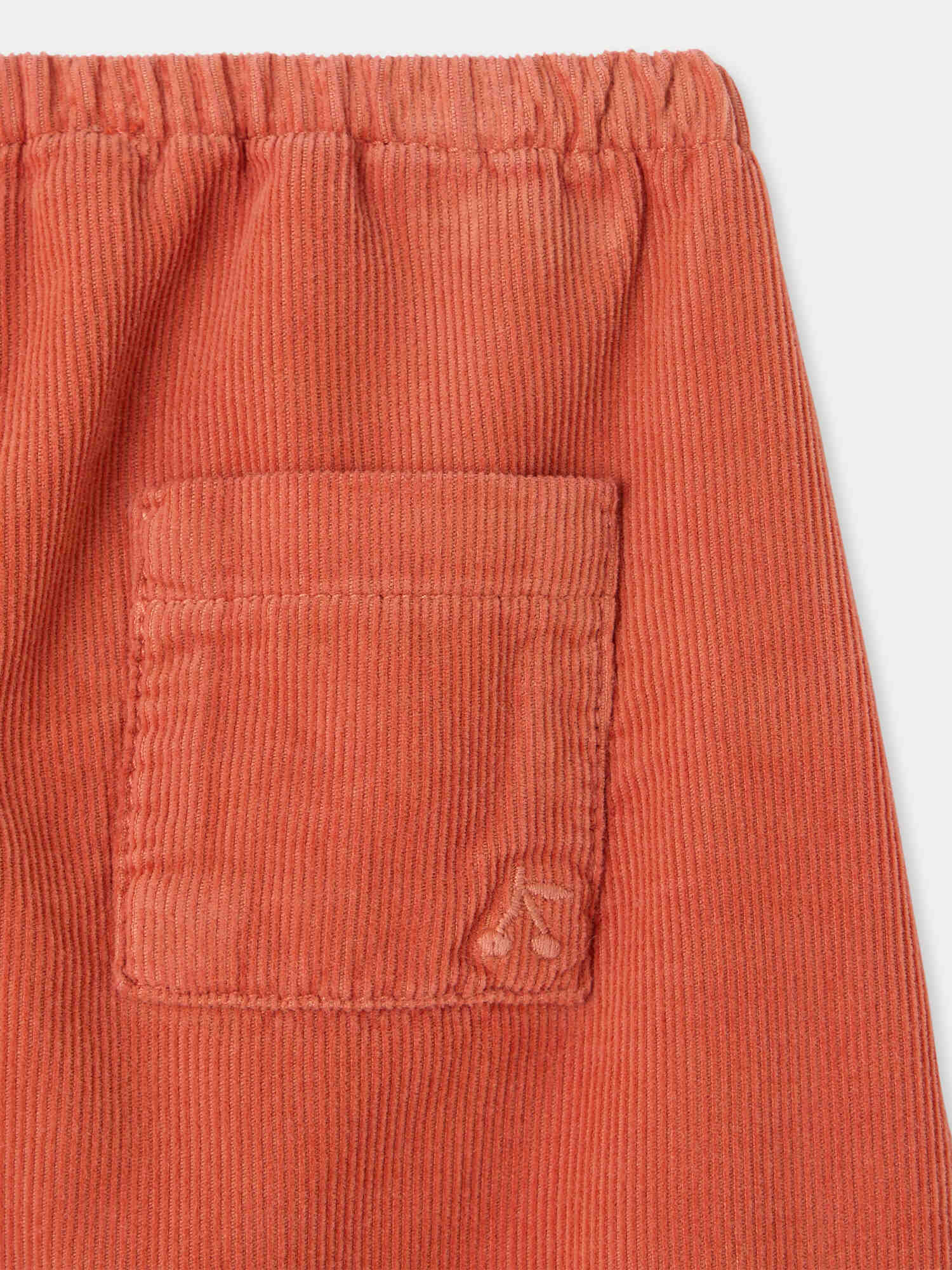 Dandy orange baby pants in organic cotton - Image 3