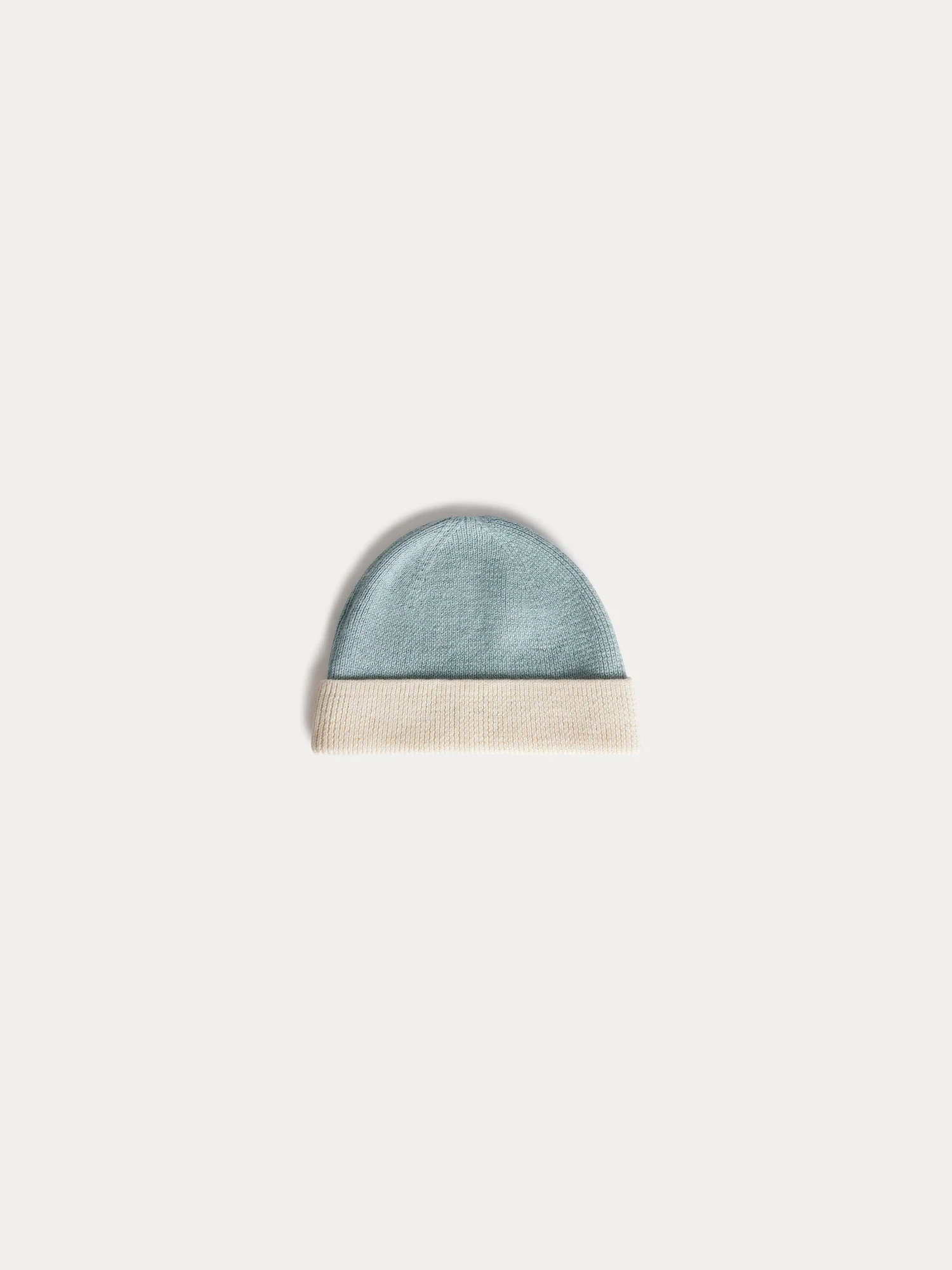Darbo blue wool and cotton beanie