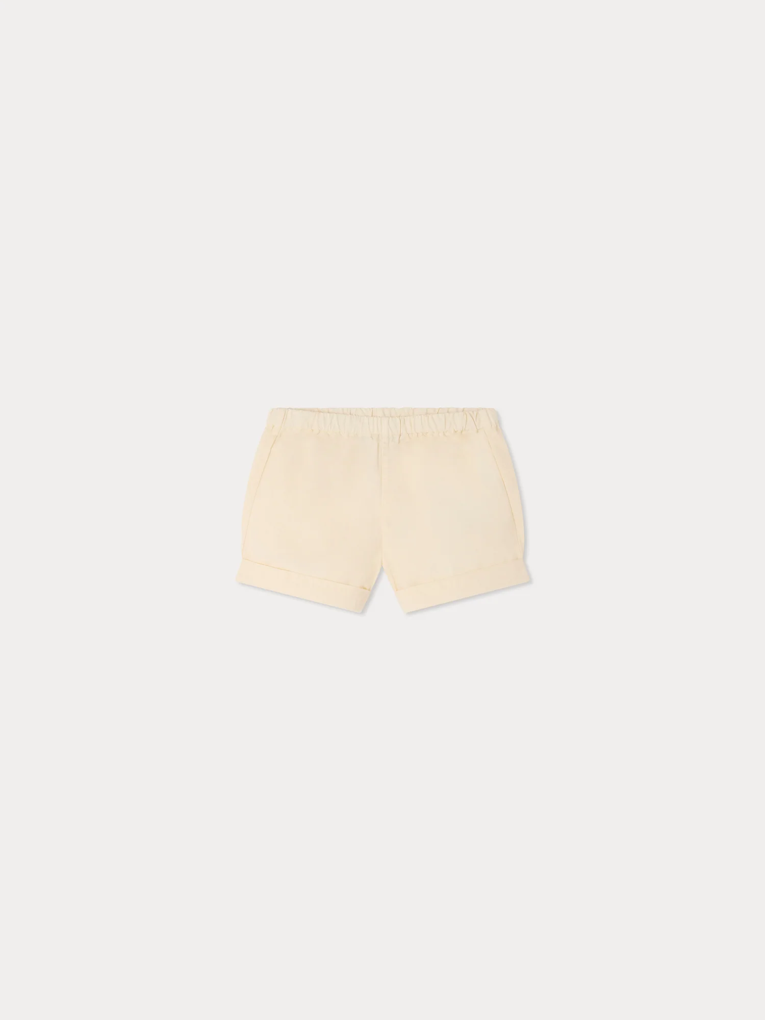 Ecady beige shorts made from organic cotton