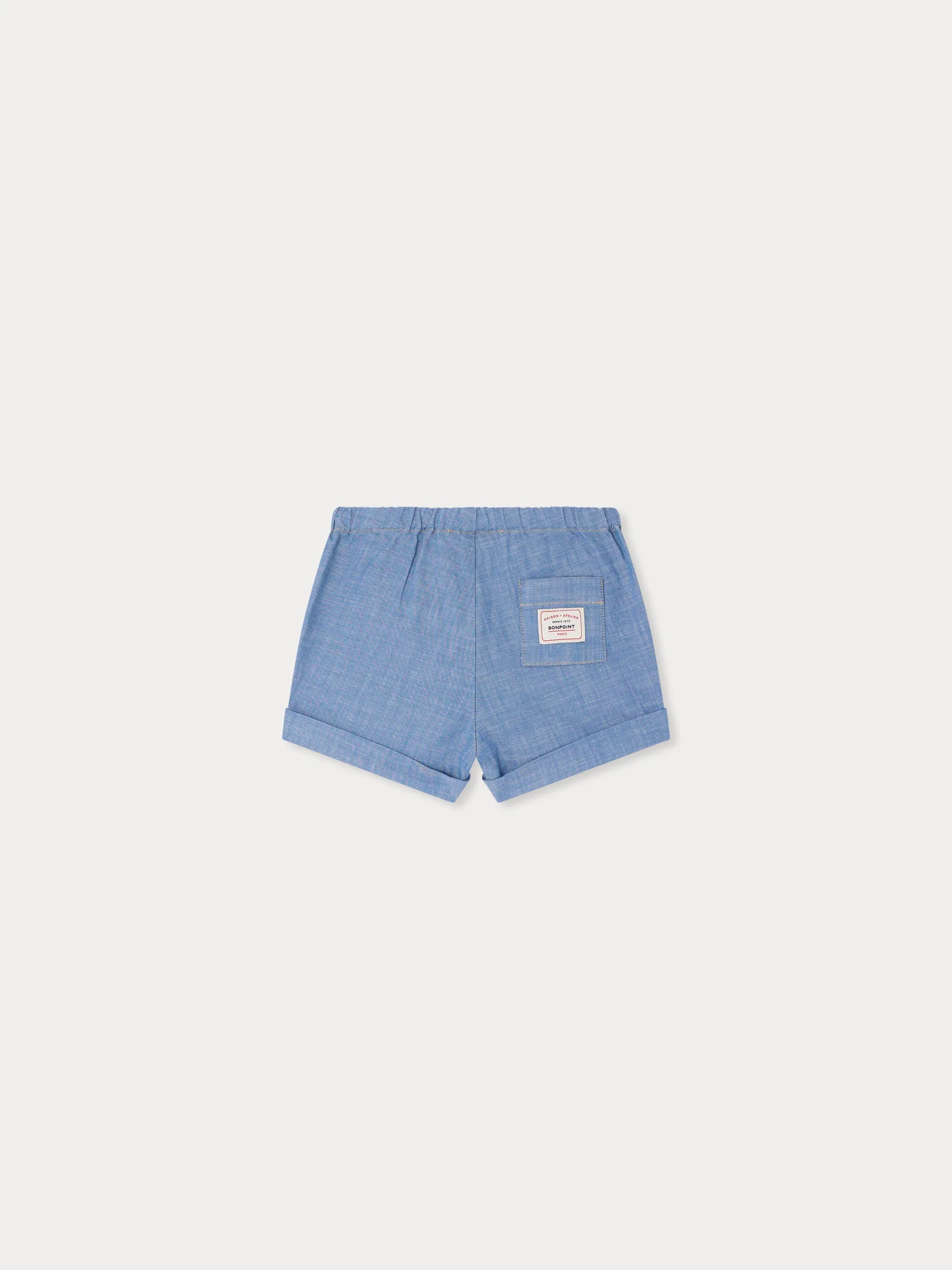 Ecady blue shorts in organic cotton - Image 3