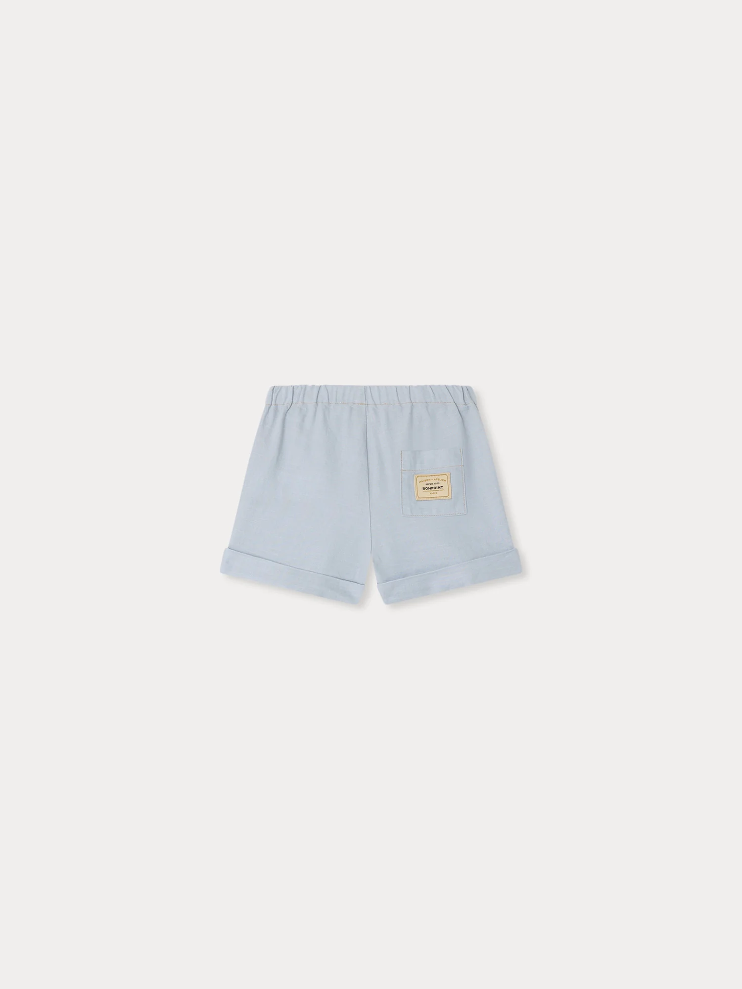 Ecady sky blue shorts in organic cotton - Image 2